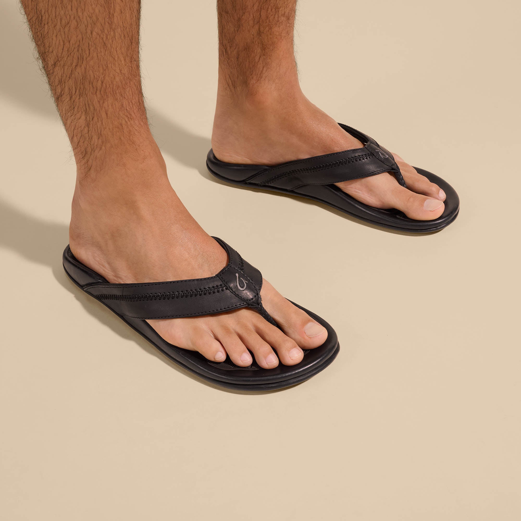 Hiapo - Lava Rock Men's Leather Beach Sandals - Image 2