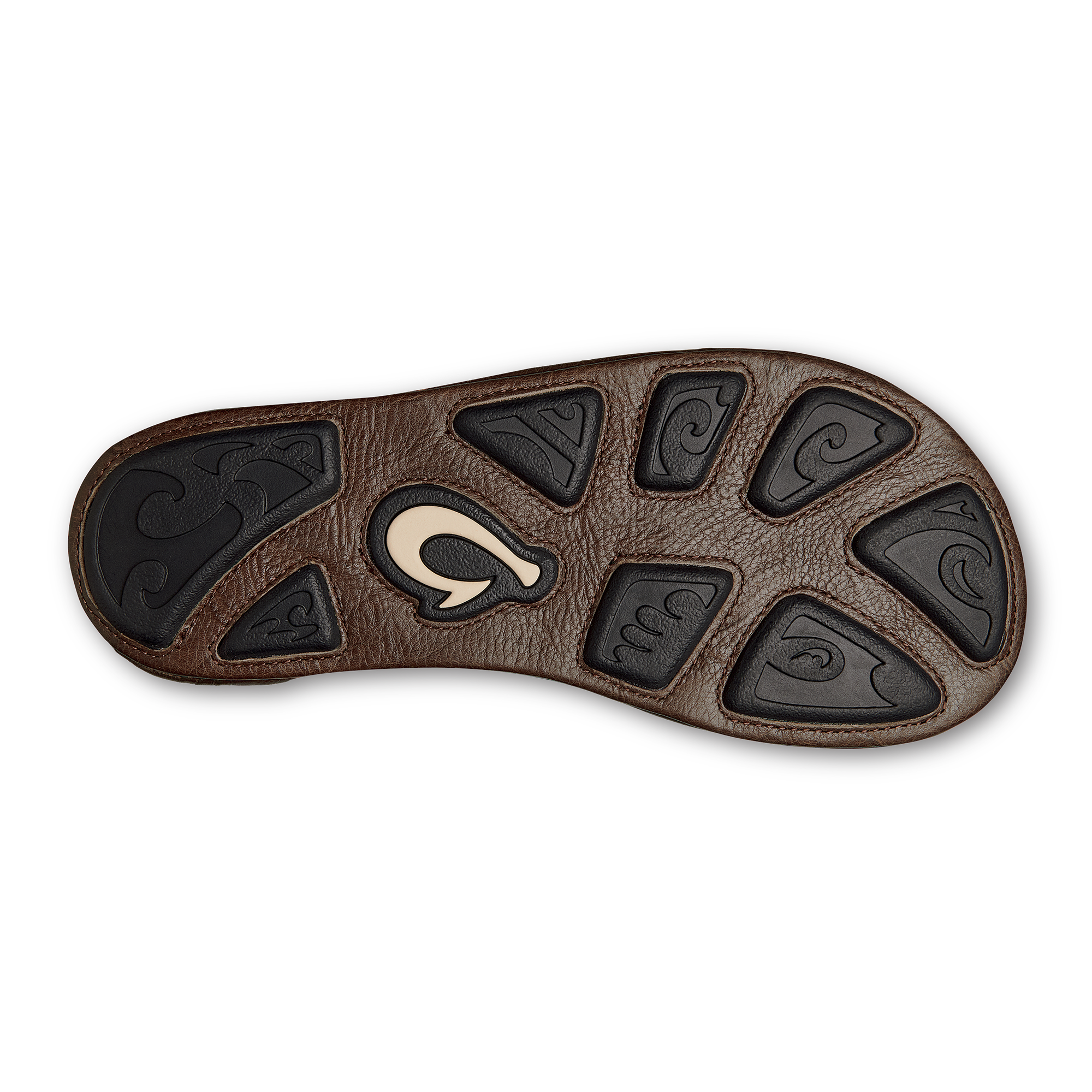 Hiapo - Rum / Dark Wood Men's Leather Beach Sandals - Image 9