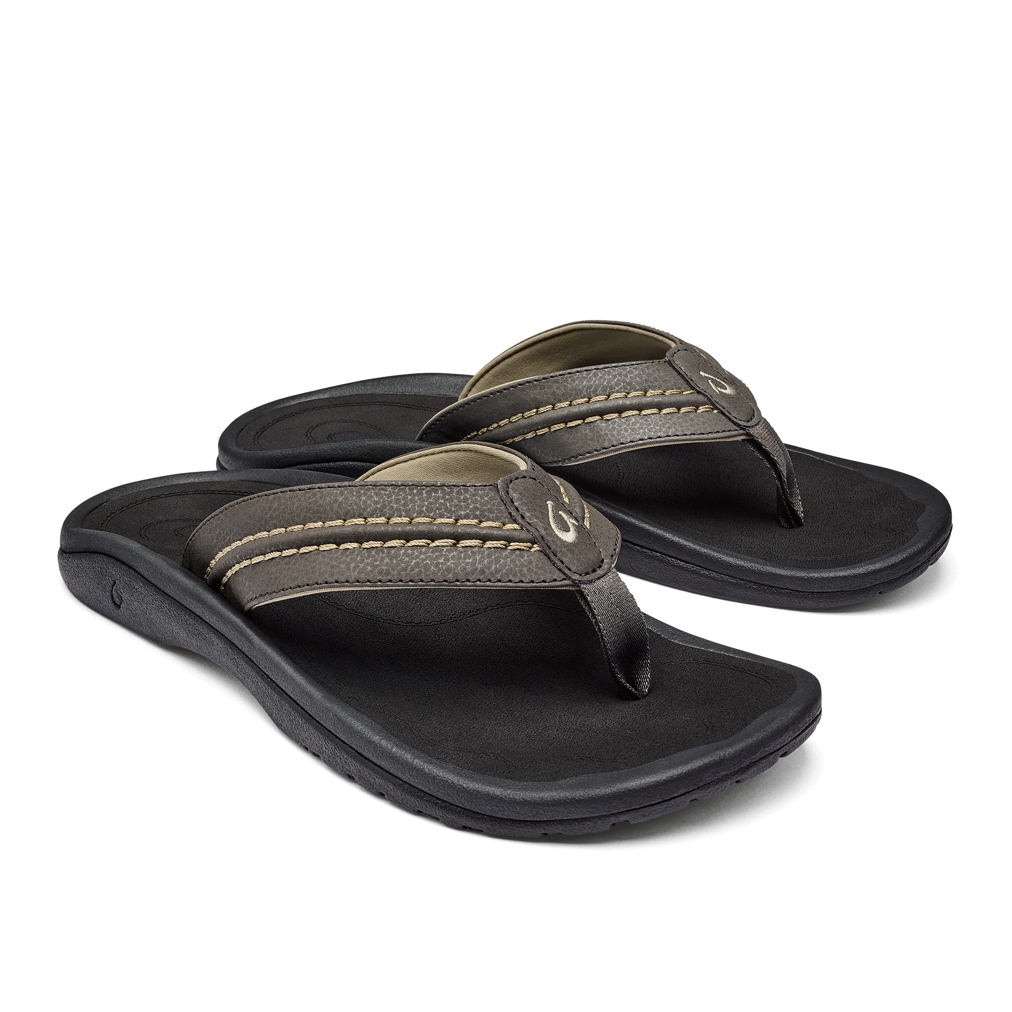 Hokua Men's Beach Sandals - Kona / Onyx - Image 2