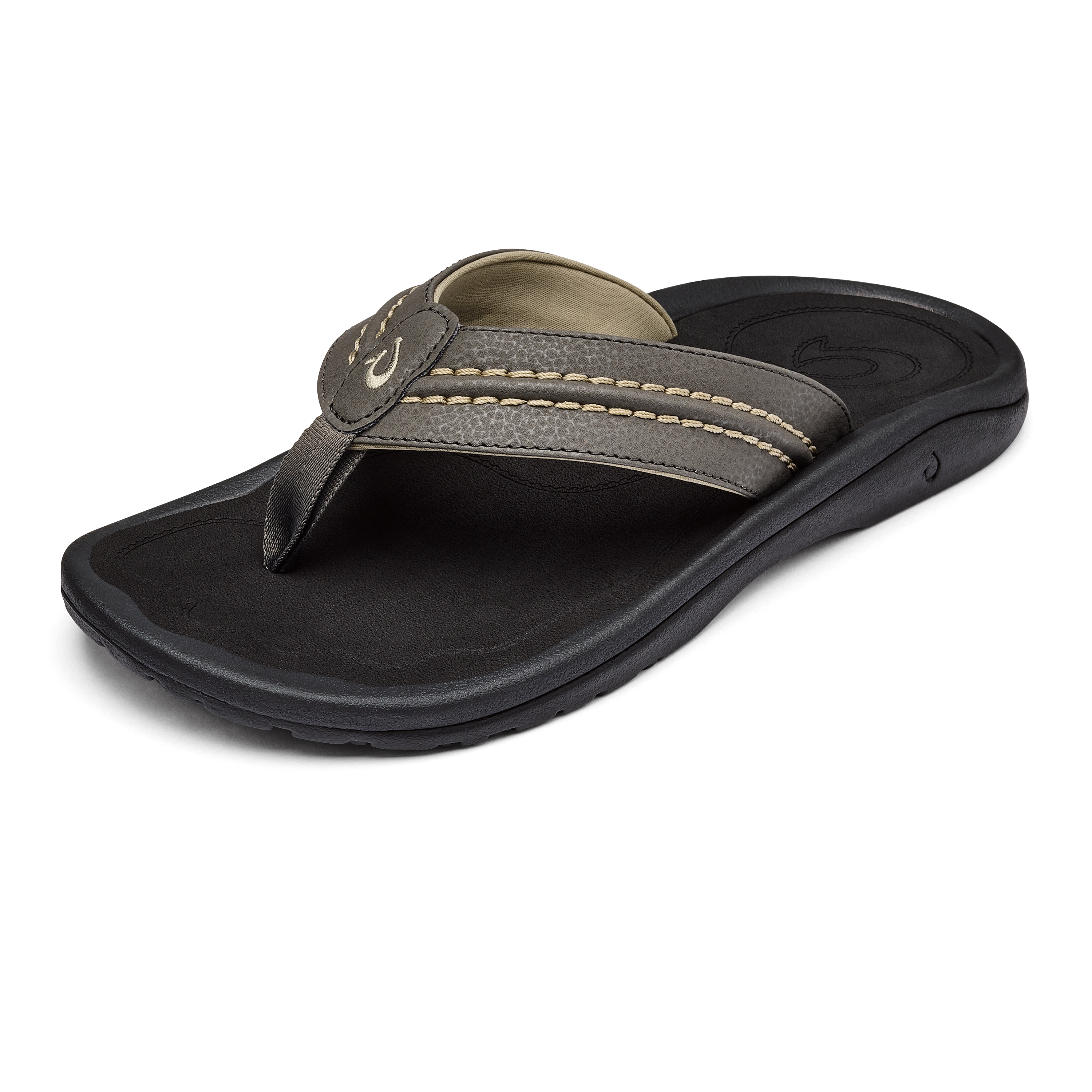 Hokua Men's Beach Sandals - Kona / Onyx - Image 3