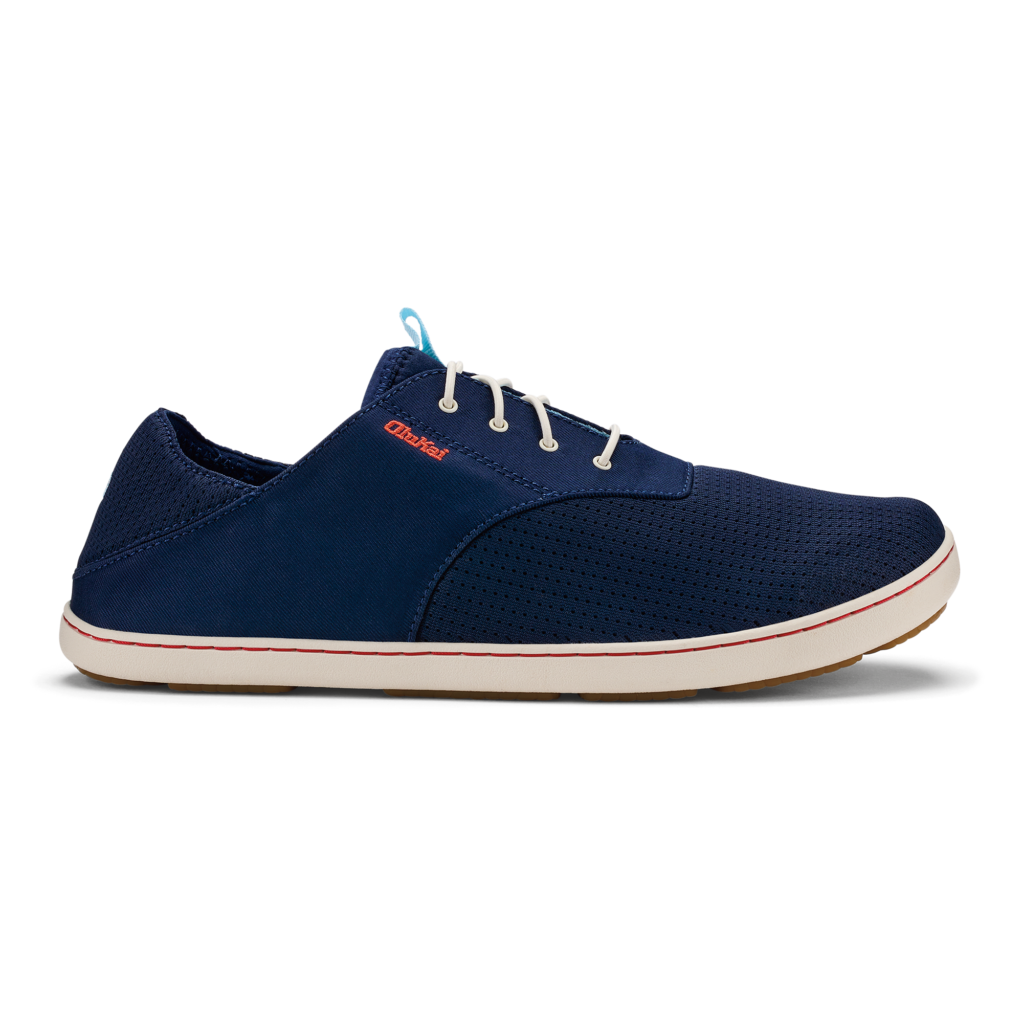 Nohea Moku Men's Boat Shoes - Deepest Depths / White Sand