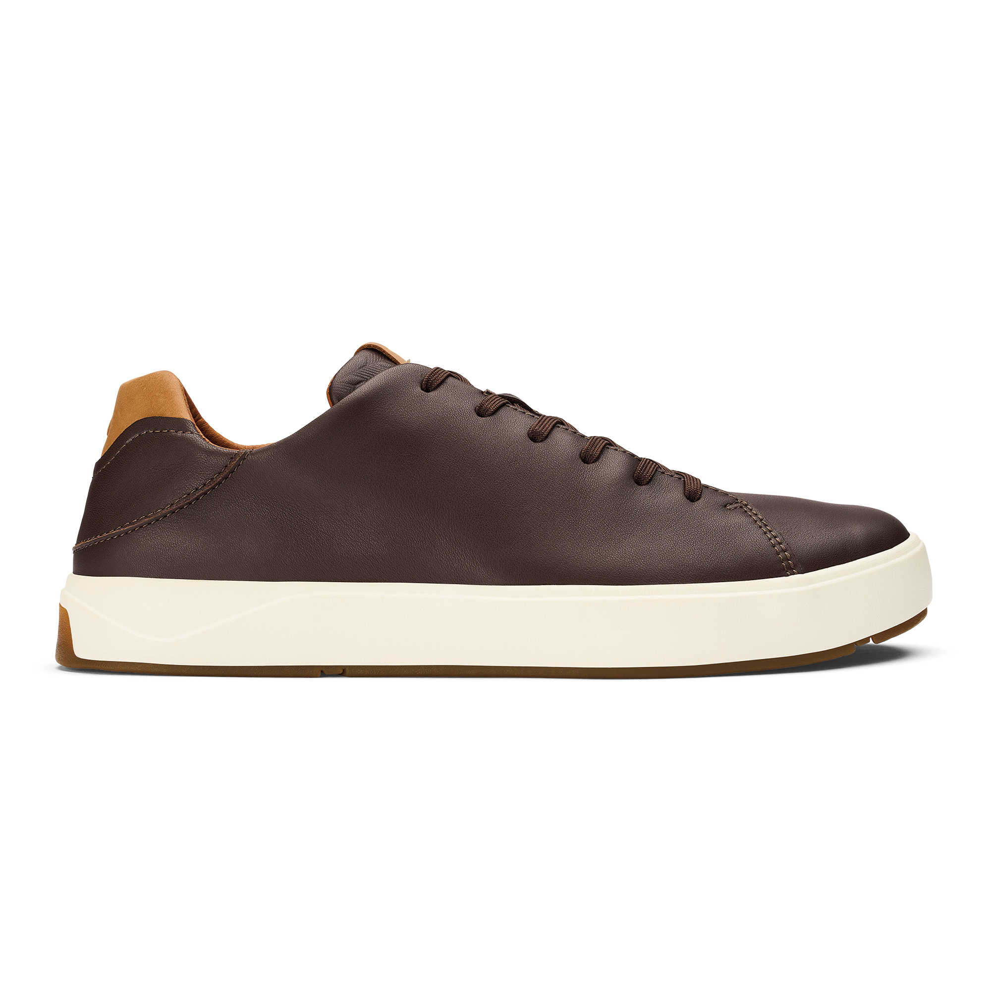 Lae'ahi L 'Ili Men's Leather Sneakers - Dark Java