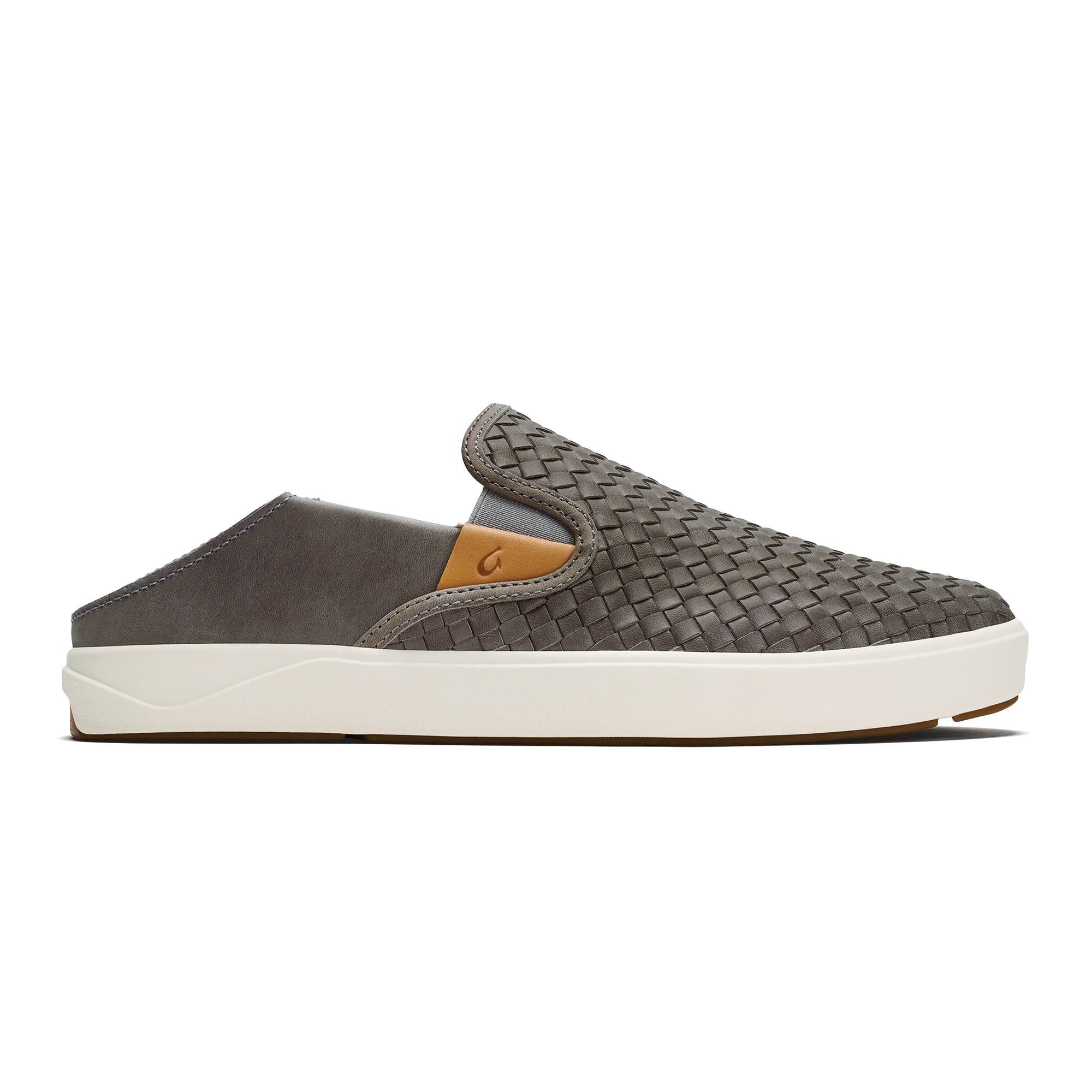 Lae'ahi Lauhala Men's Leather Slip-On Sneakers - Ash - Image 4