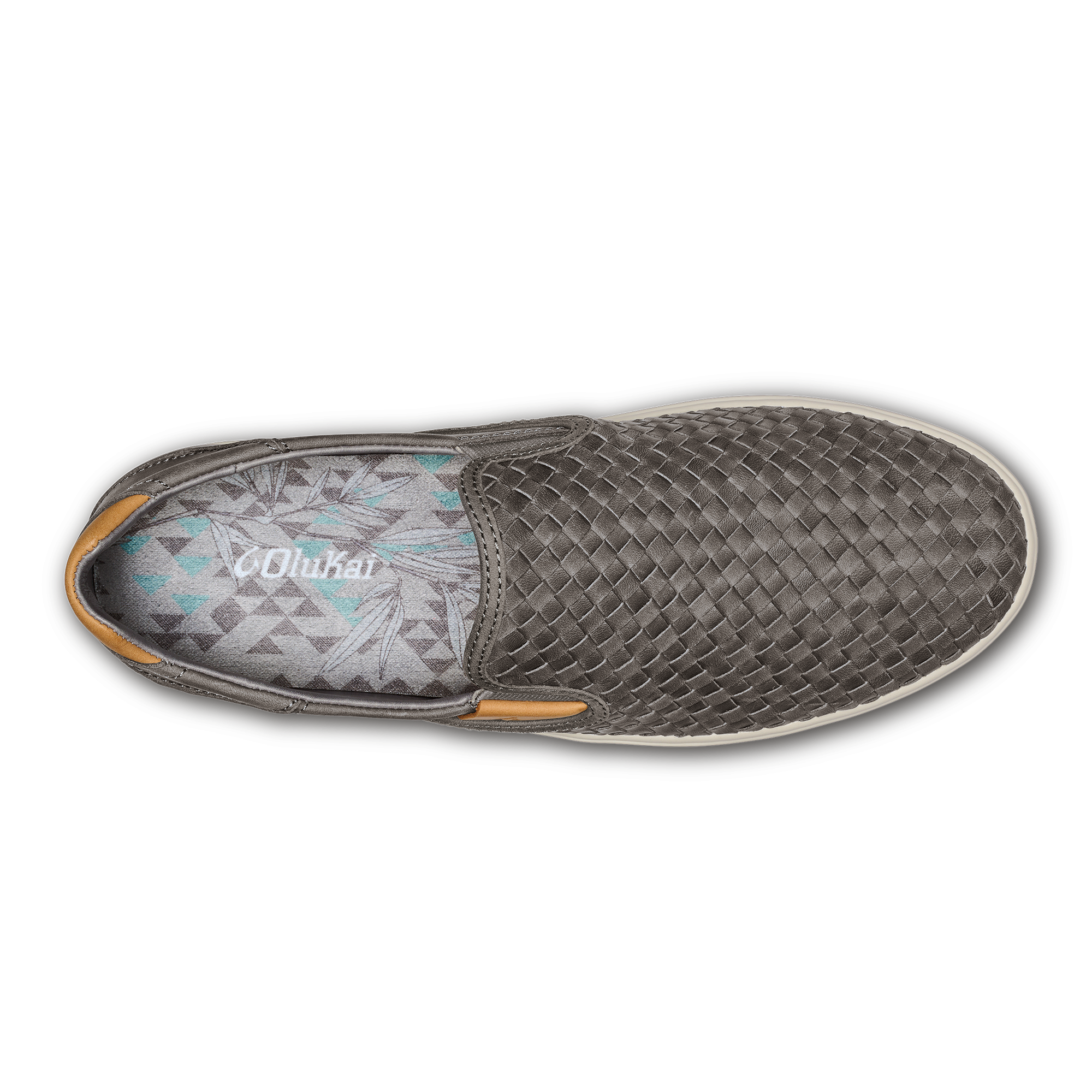 Lae'ahi Lauhala Men's Leather Slip-On Sneakers - Ash - Image 8
