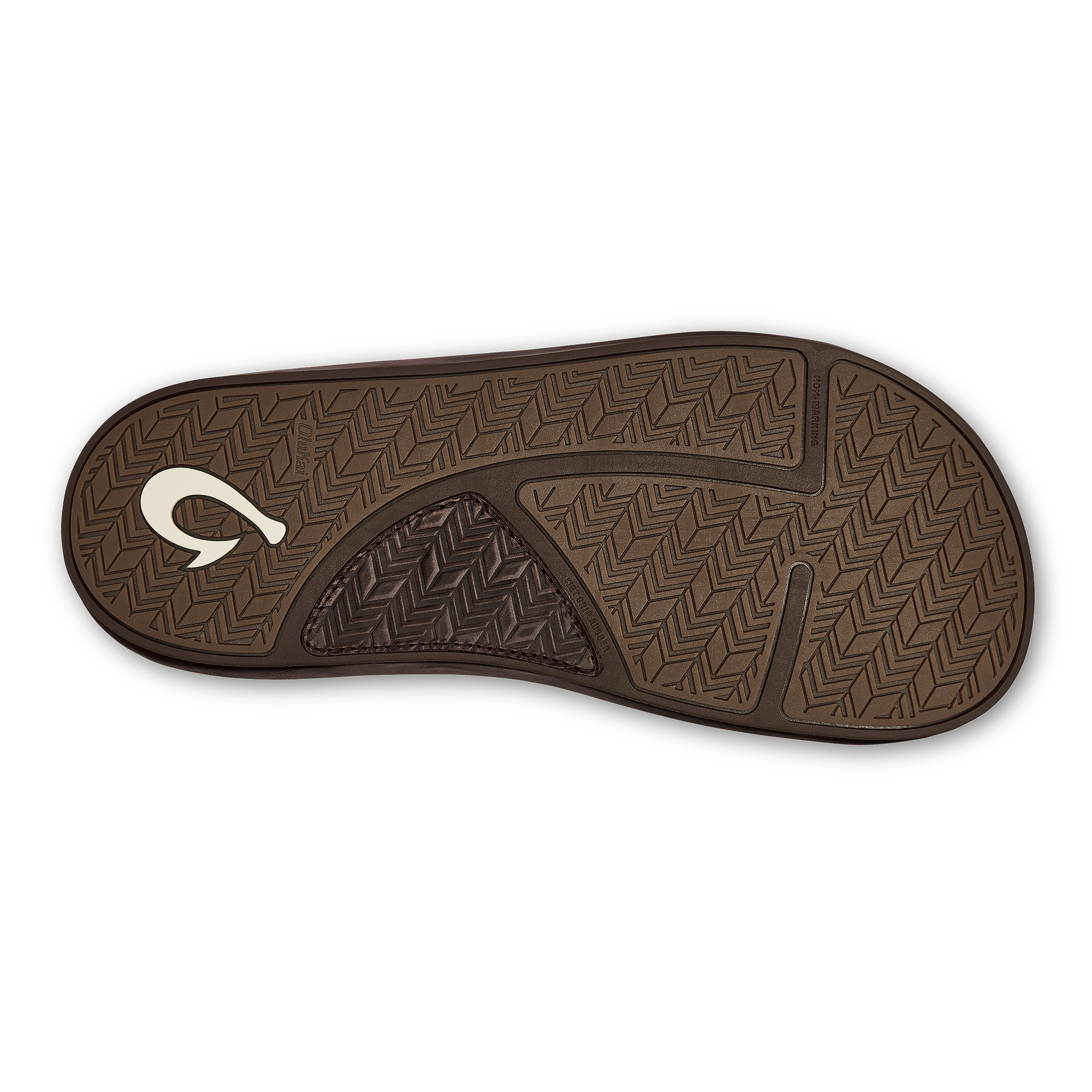 'Ilikai Men's Leather Beach Sandals - Dark Wood - Image 9