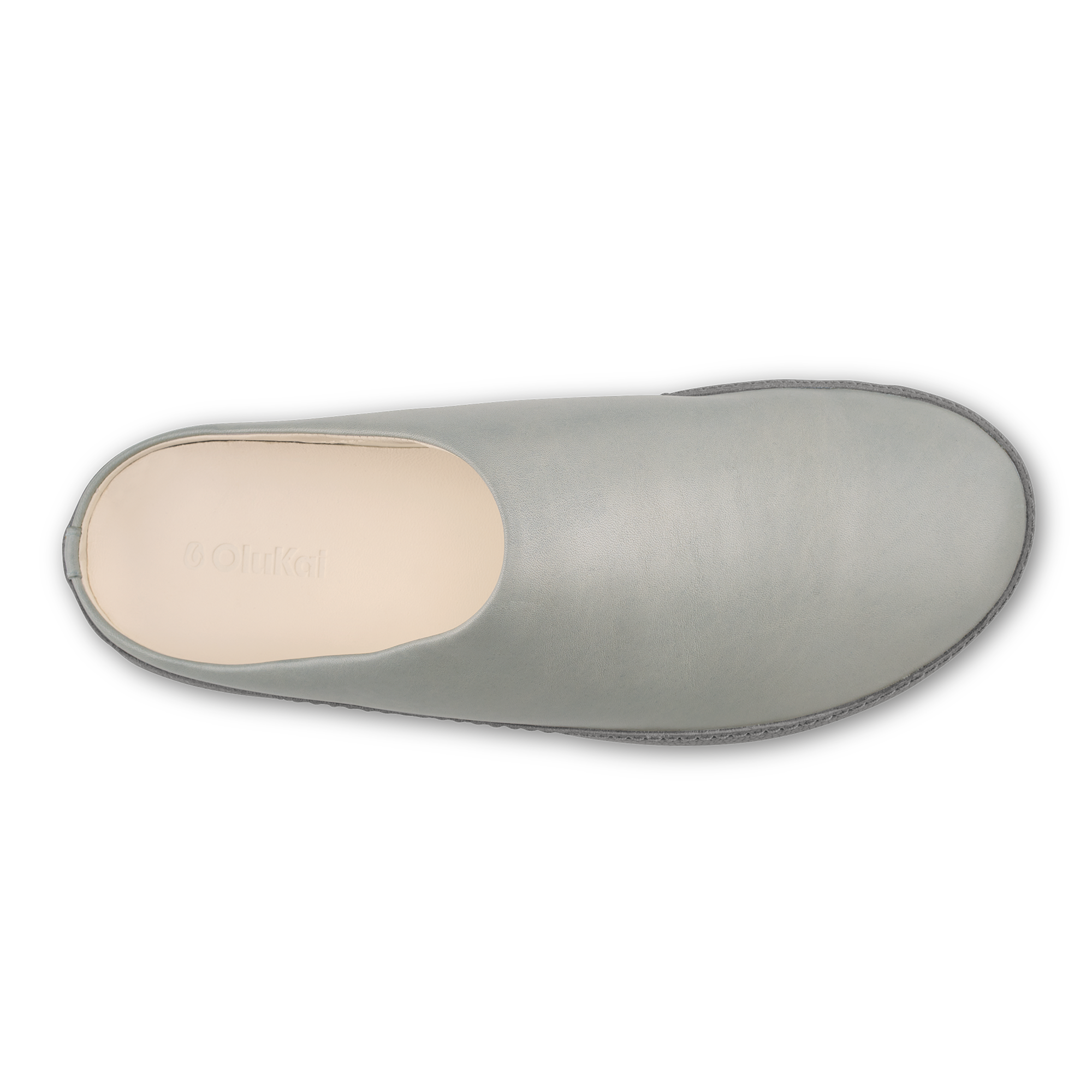 H mani Men's Leather Mules - Smoke / Storm Grey - Image 4