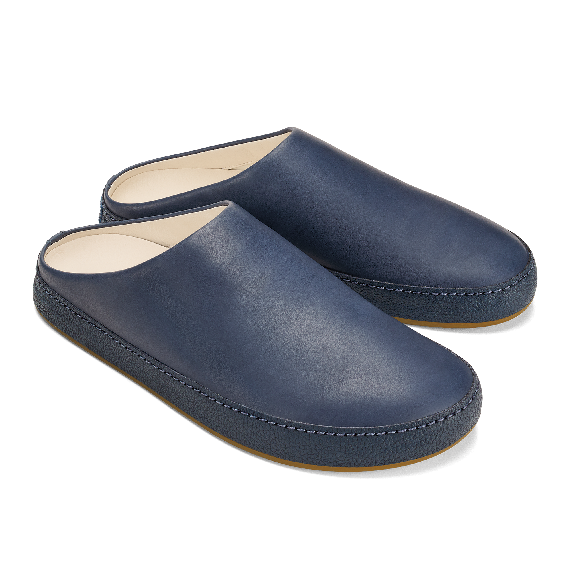 H mani Men's Leather Mules - Mist - Image 4
