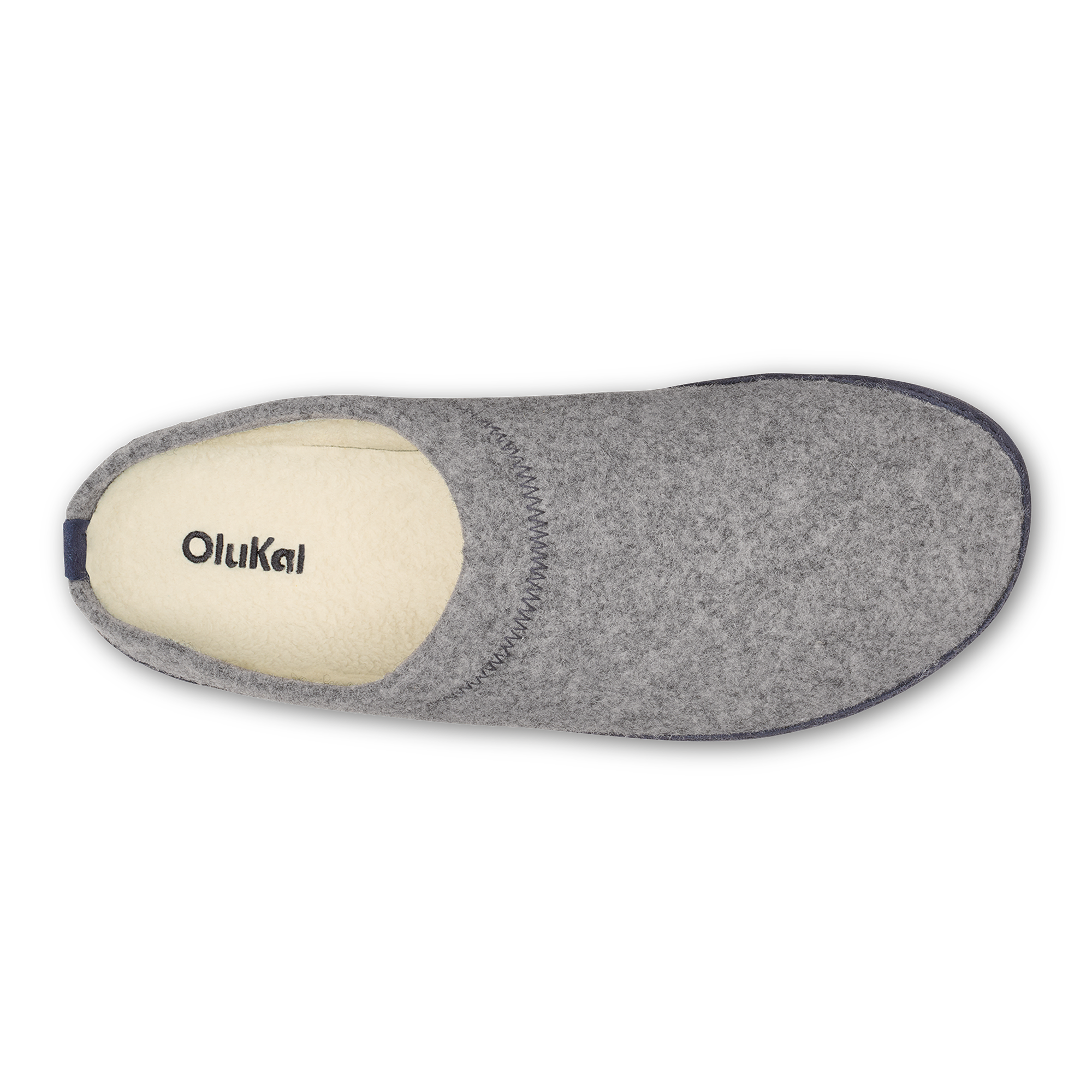 H mani Hulu Men's Wool Mule Slippers - Graphite / Trench Blue - Image 9