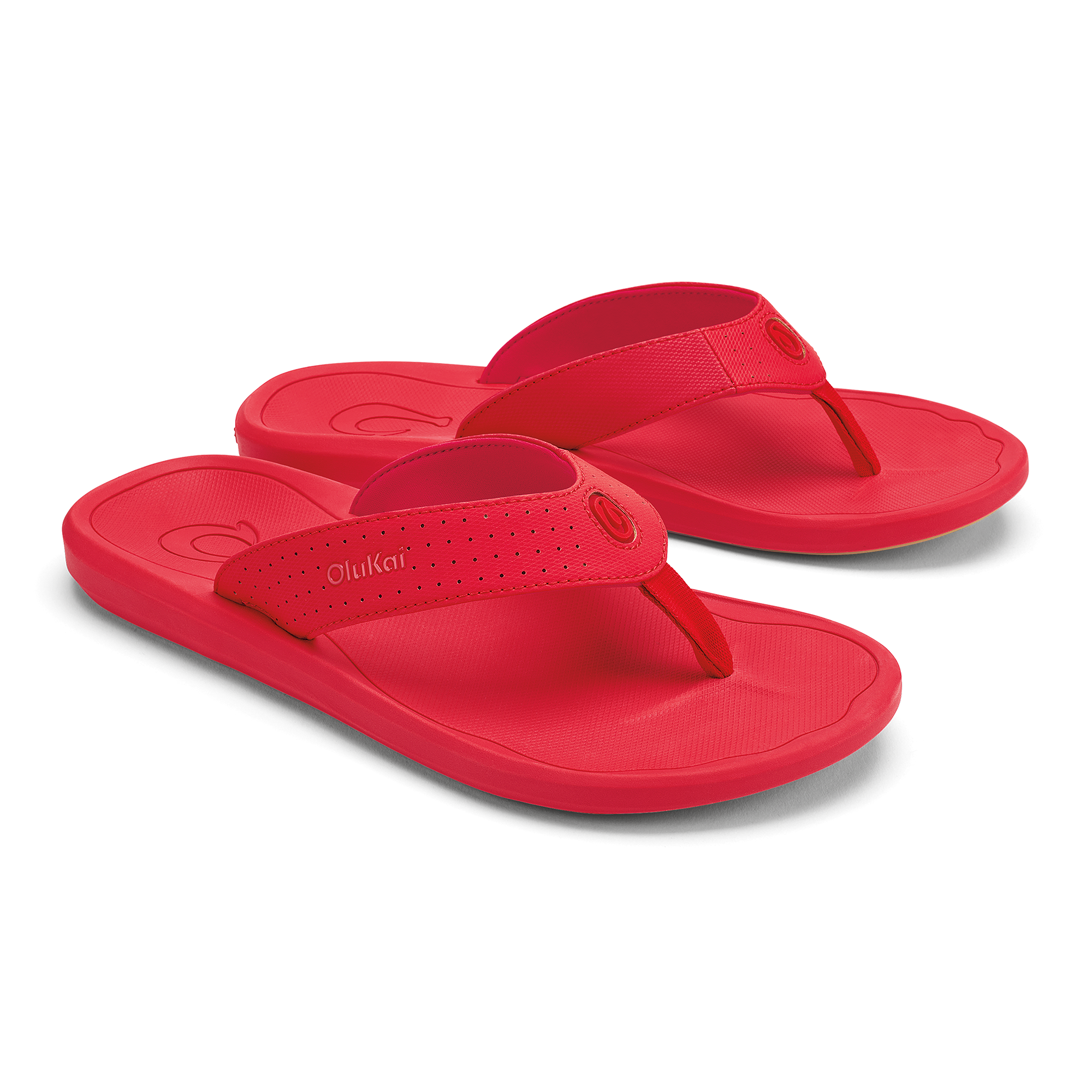 Ki'i Men's Water Ready Beach Sandals - Bright Red / Red Lava - Image 2