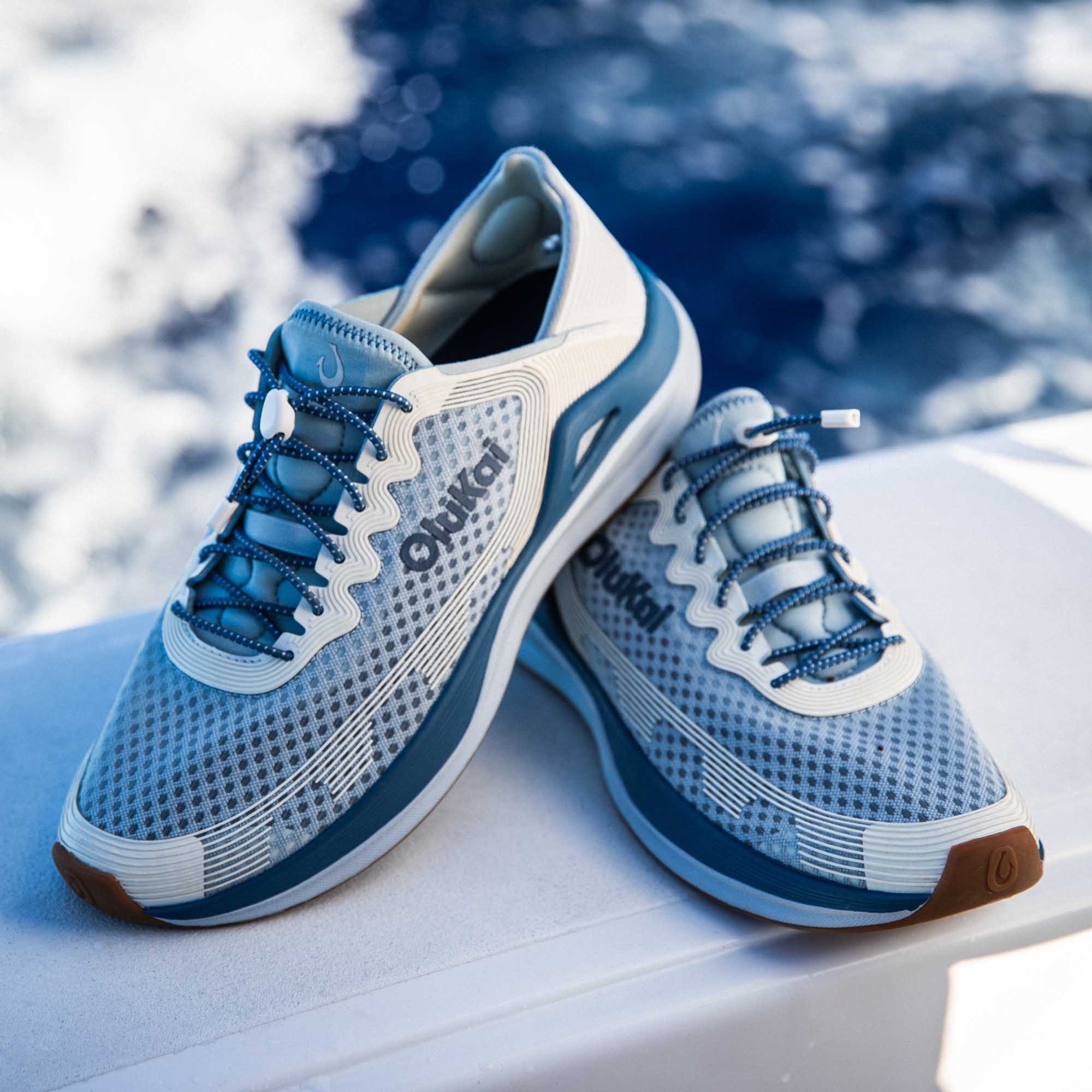 'Ahi Men's Water Boat Shoes - Blue Pearl / White Sand - Image 7