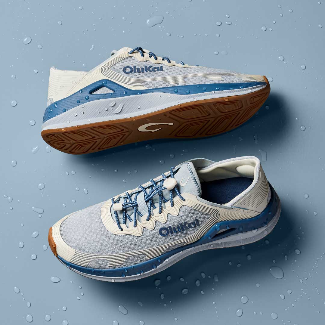 'Ahi Men's Water Boat Shoes - Blue Pearl / White Sand - Image 10