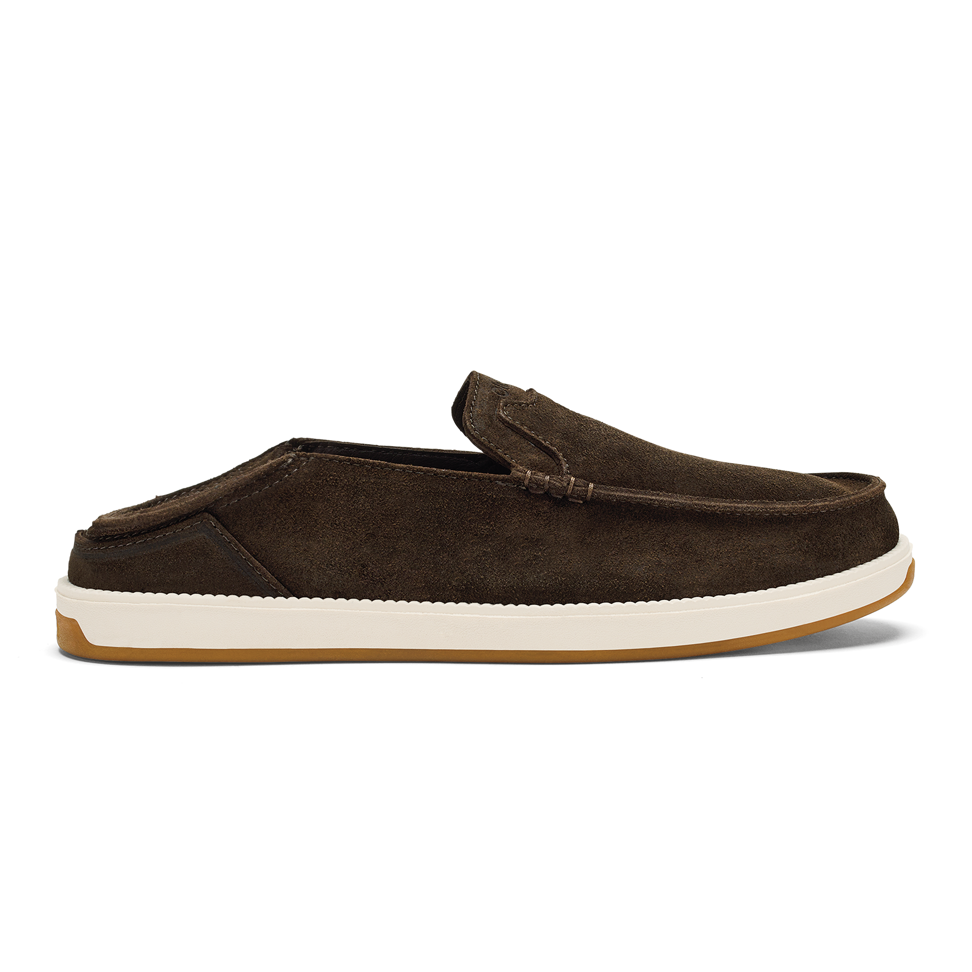 K kaha Nia Men's Suede Slip-On Shoes - Dark Wood - Image 3