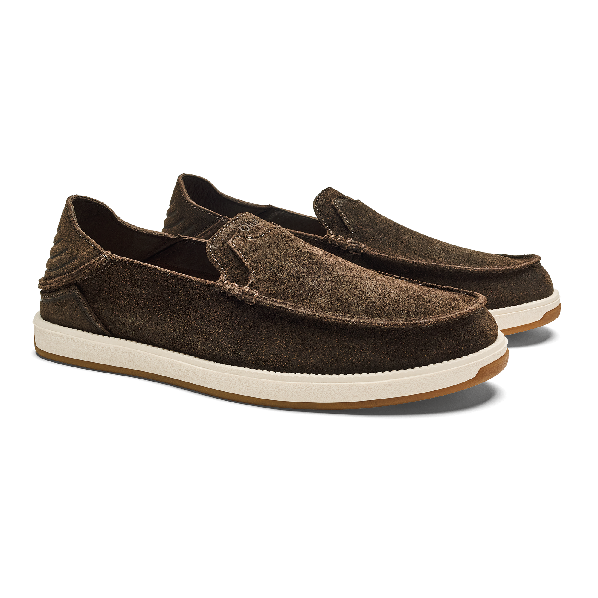 K kaha Nia Men's Suede Slip-On Shoes - Dark Wood - Image 4