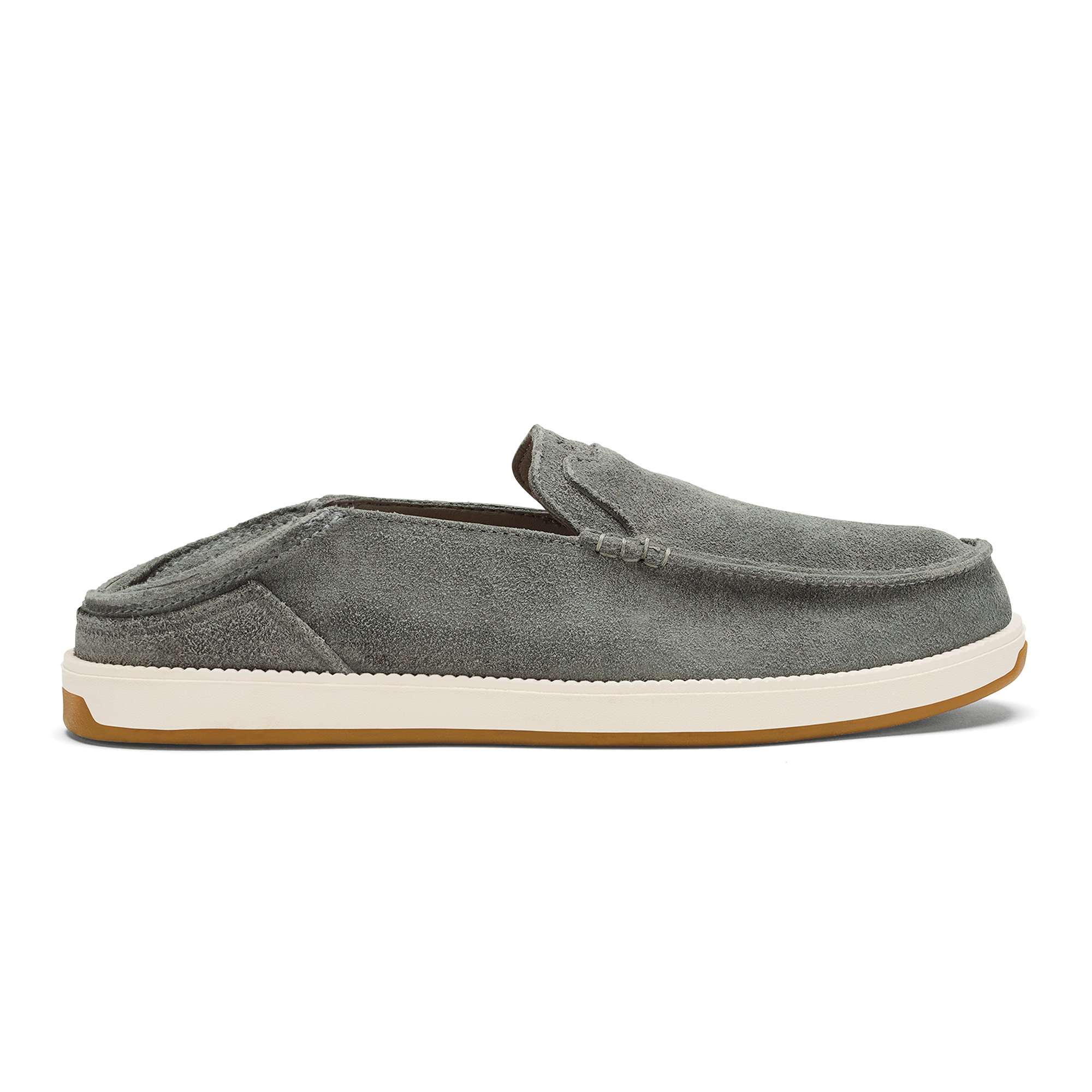 K kaha Nia Men's Suede Slip-On Shoes - Ash - Image 2