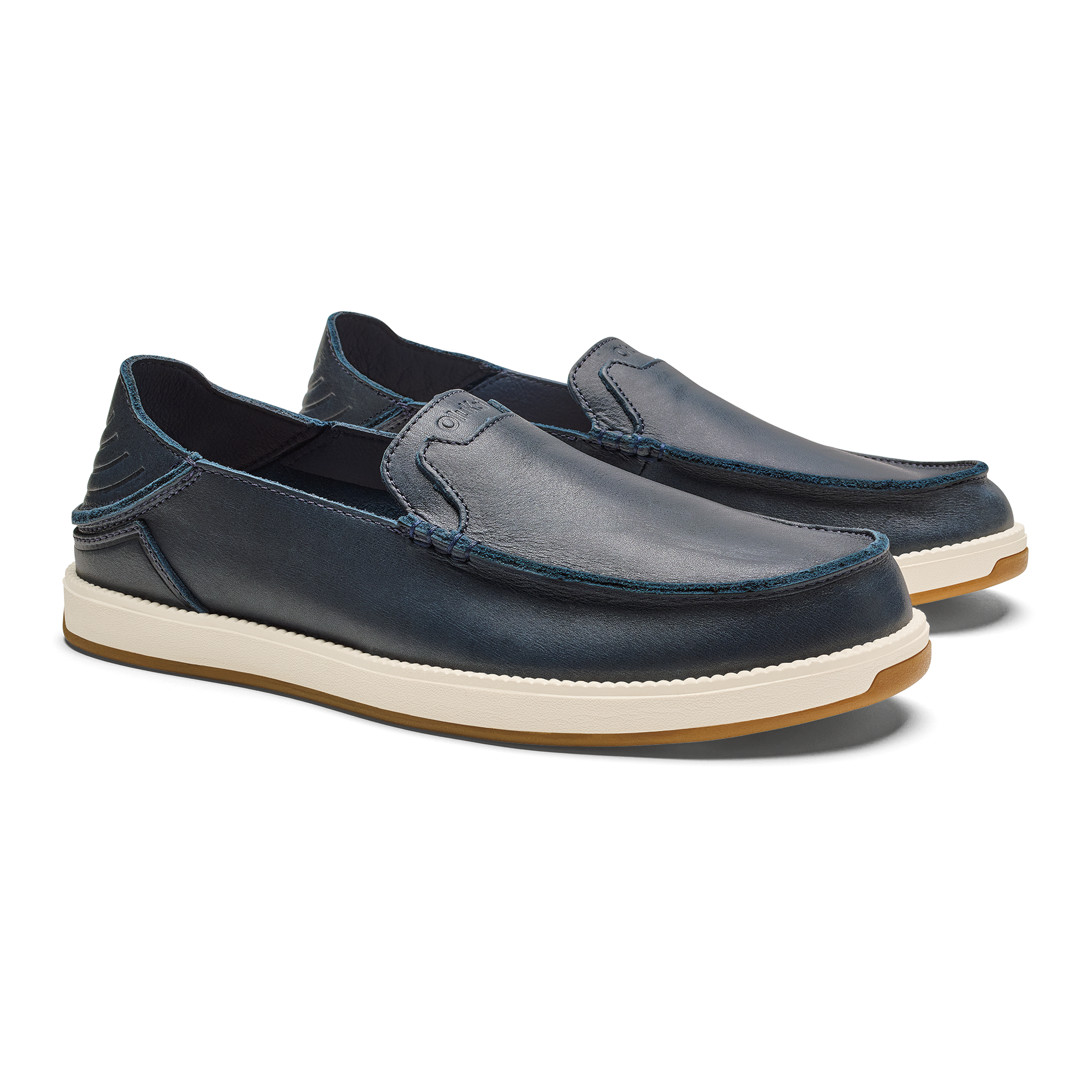 K kaha Nia Men's Suede Slip-On Shoes - Mood Indigo - Image 4
