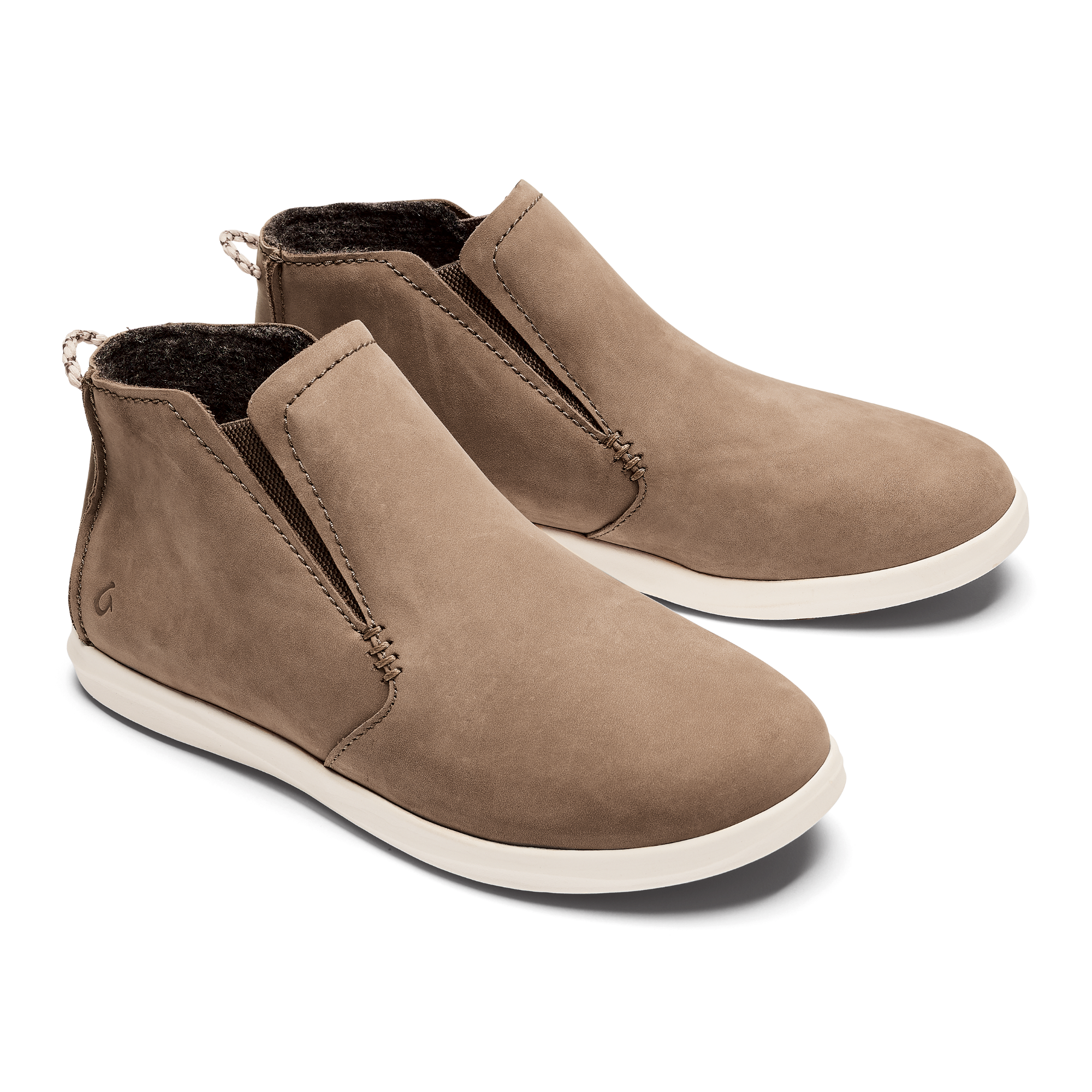 Hawai'iloa Manu Hope Women's Booties- Taupe Grey / Off White - Image 4