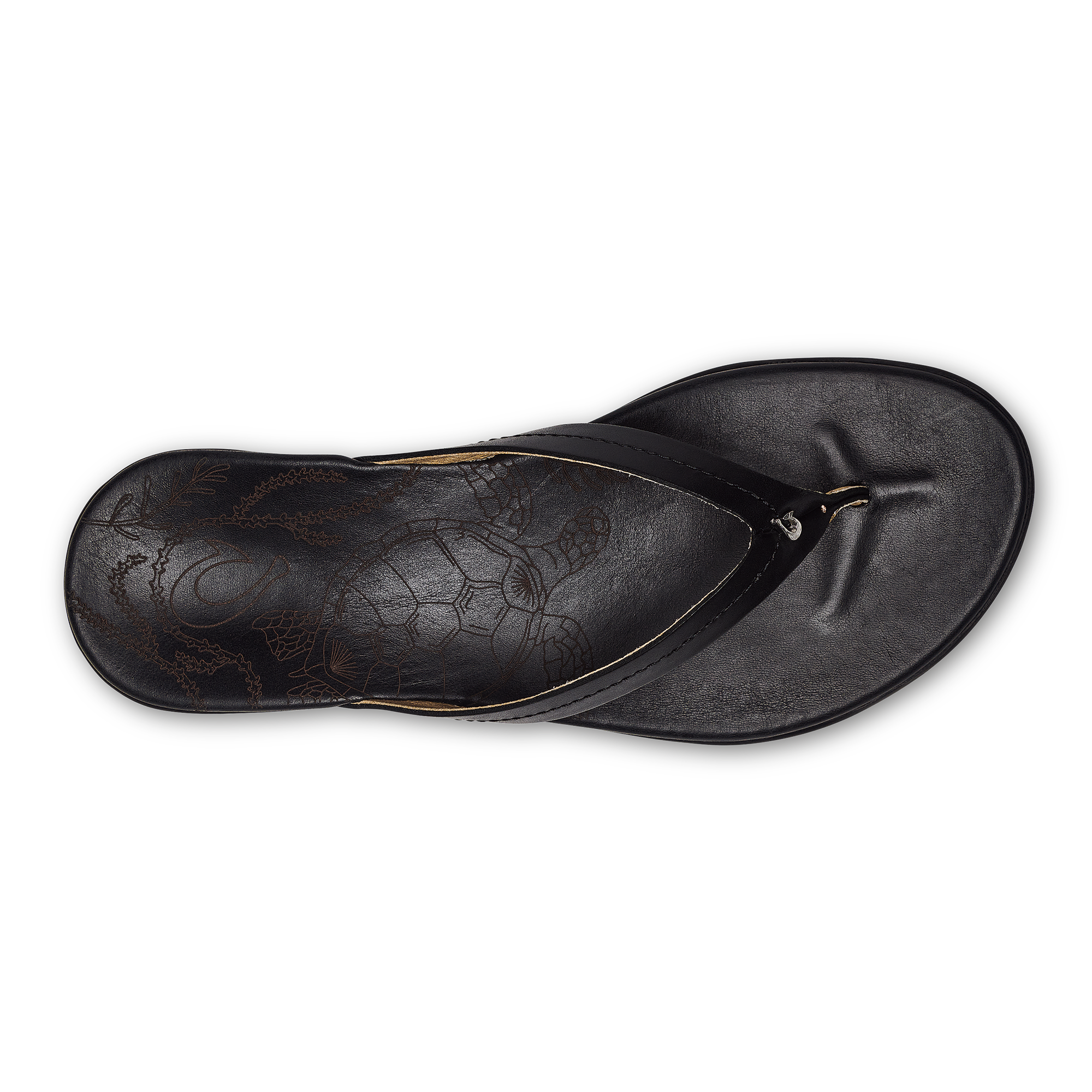 Honu Women's Leather Beach Sandals - Black - Image 8