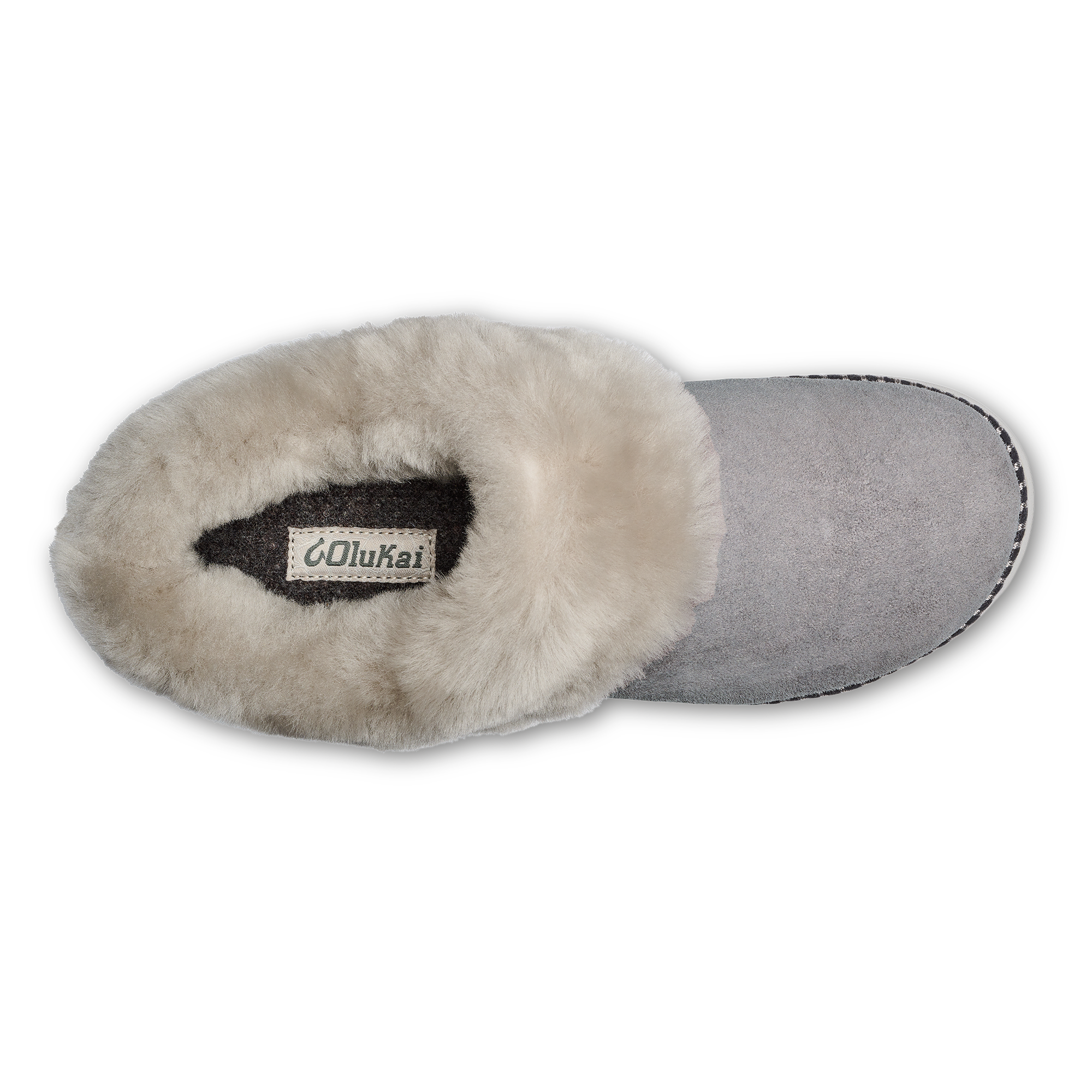 Ku'i Women's Fuzzy Slip-On Slippers - Fog - Image 8