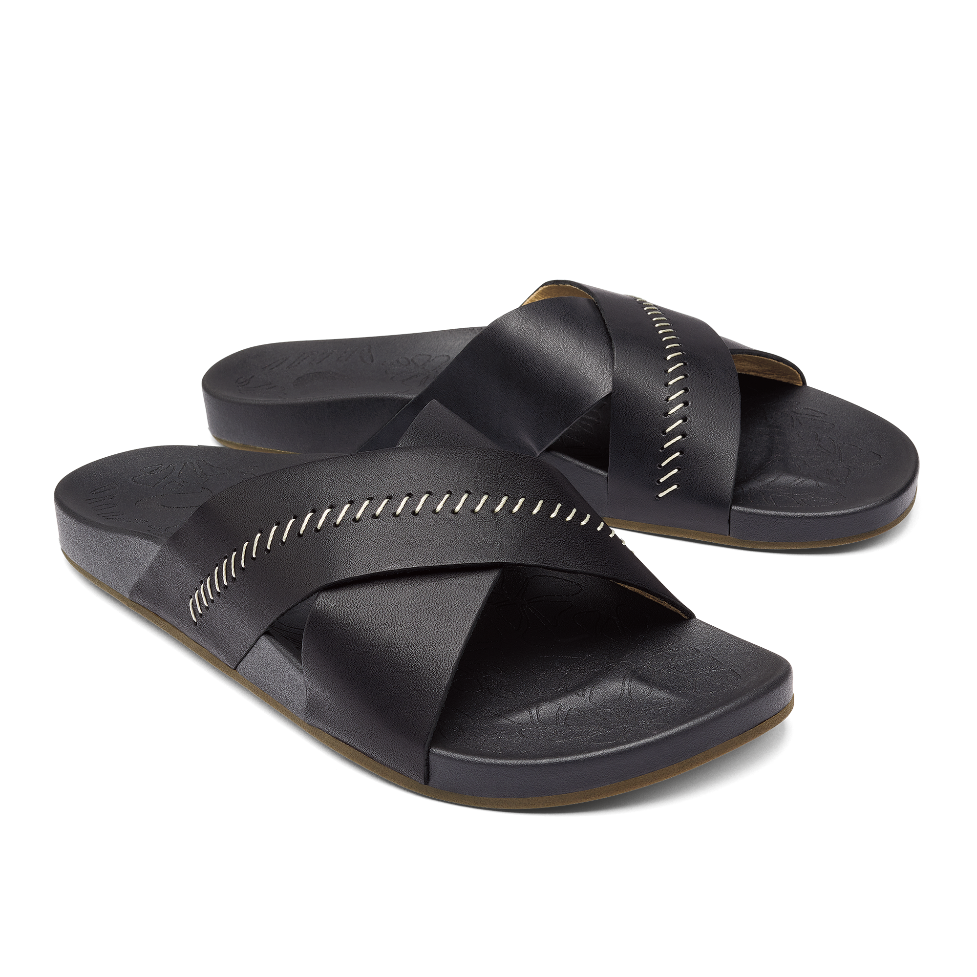 Kipe'a 'Olu Women's Slide Sandals - Black - Image 3