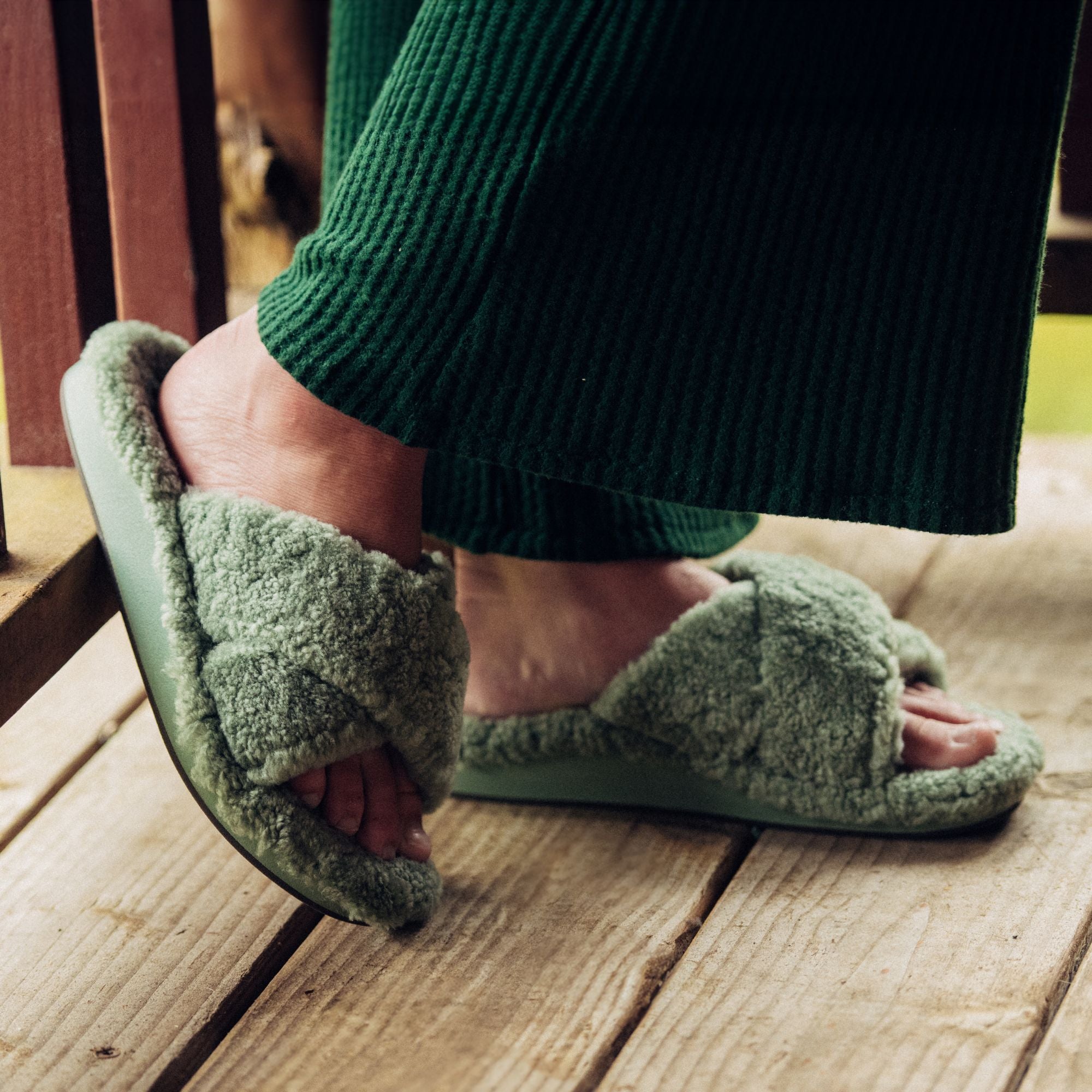 Hila Heu Women's Slide Slipper Sandals - Muted Green - Image 4