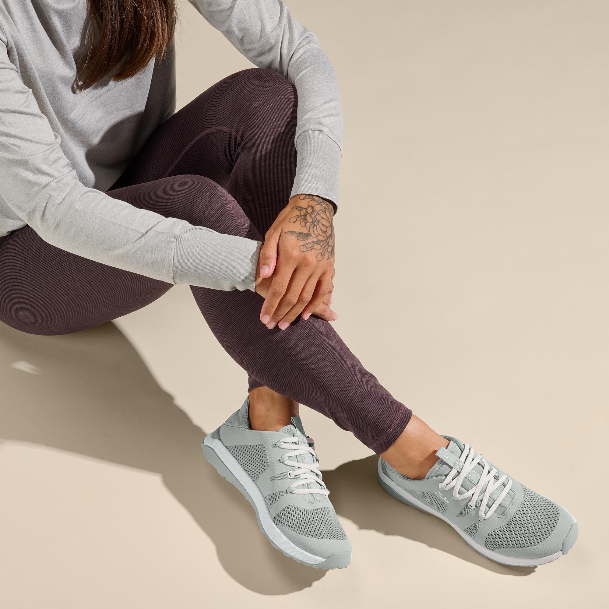 Huia Women's Athleisure Shoes - Pale Grey - Image 7