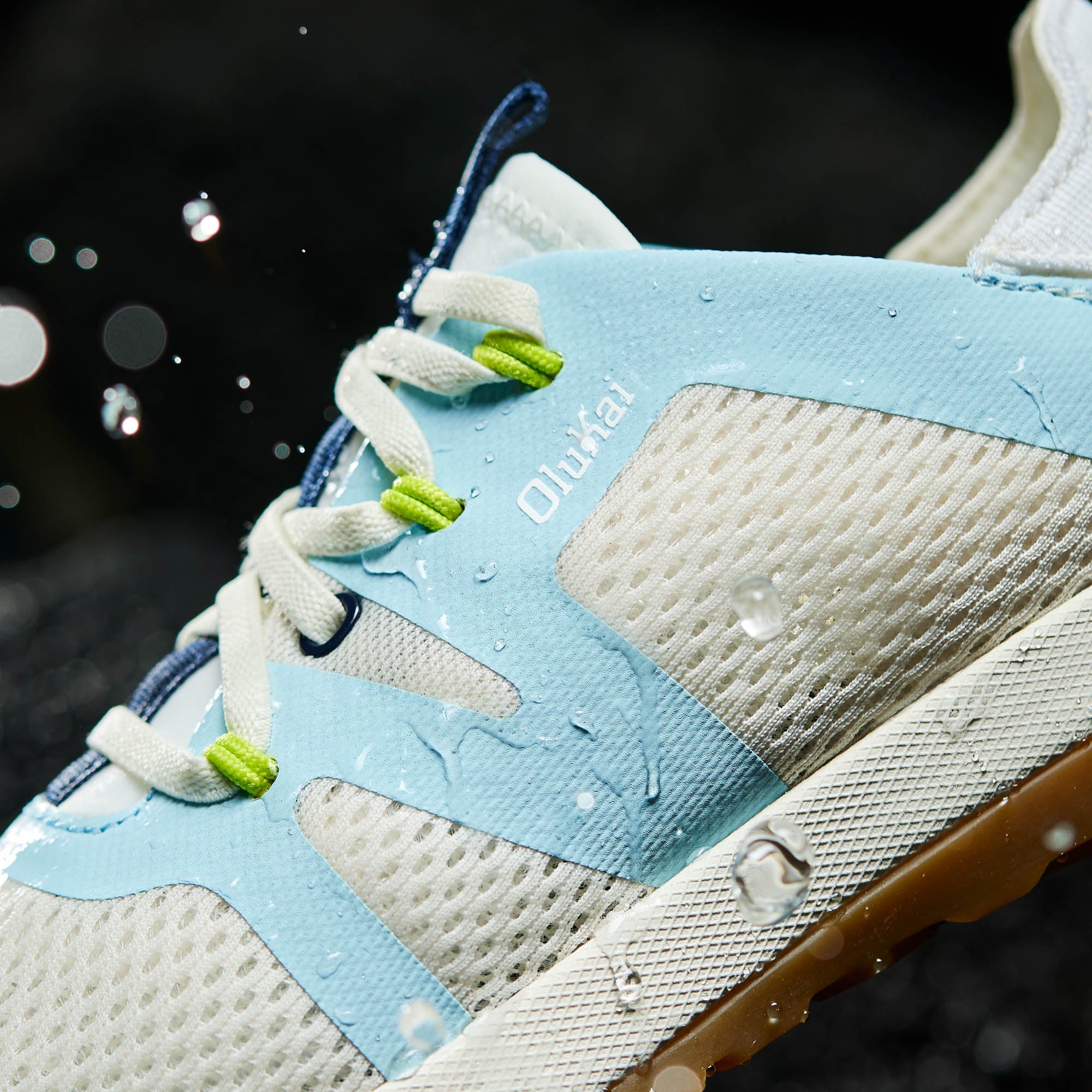 Huia Women's Athleisure Shoes - White Sand / Misty Blue - Image 3