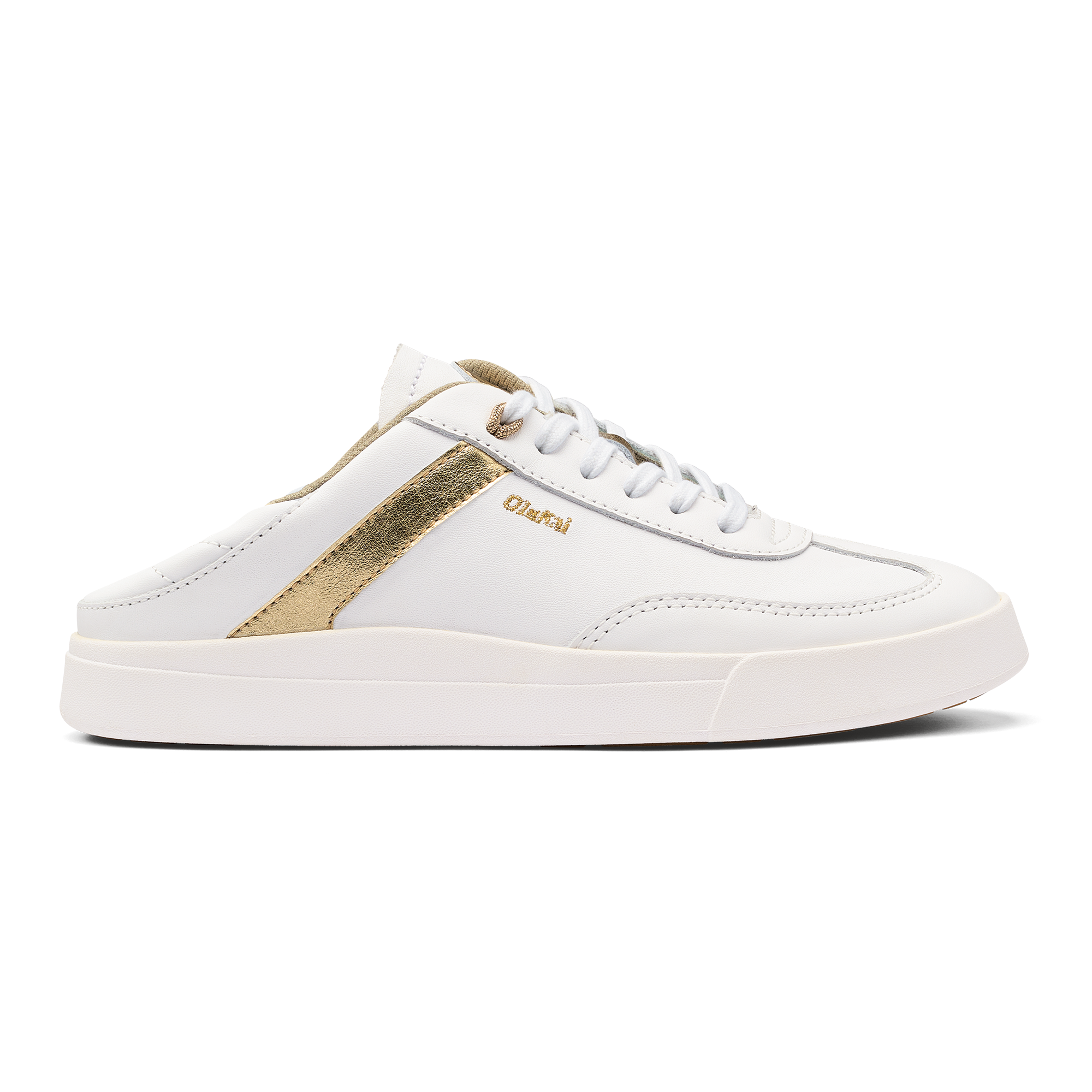 Ha 'upu Women's Leather Sneakers - White - Image 4