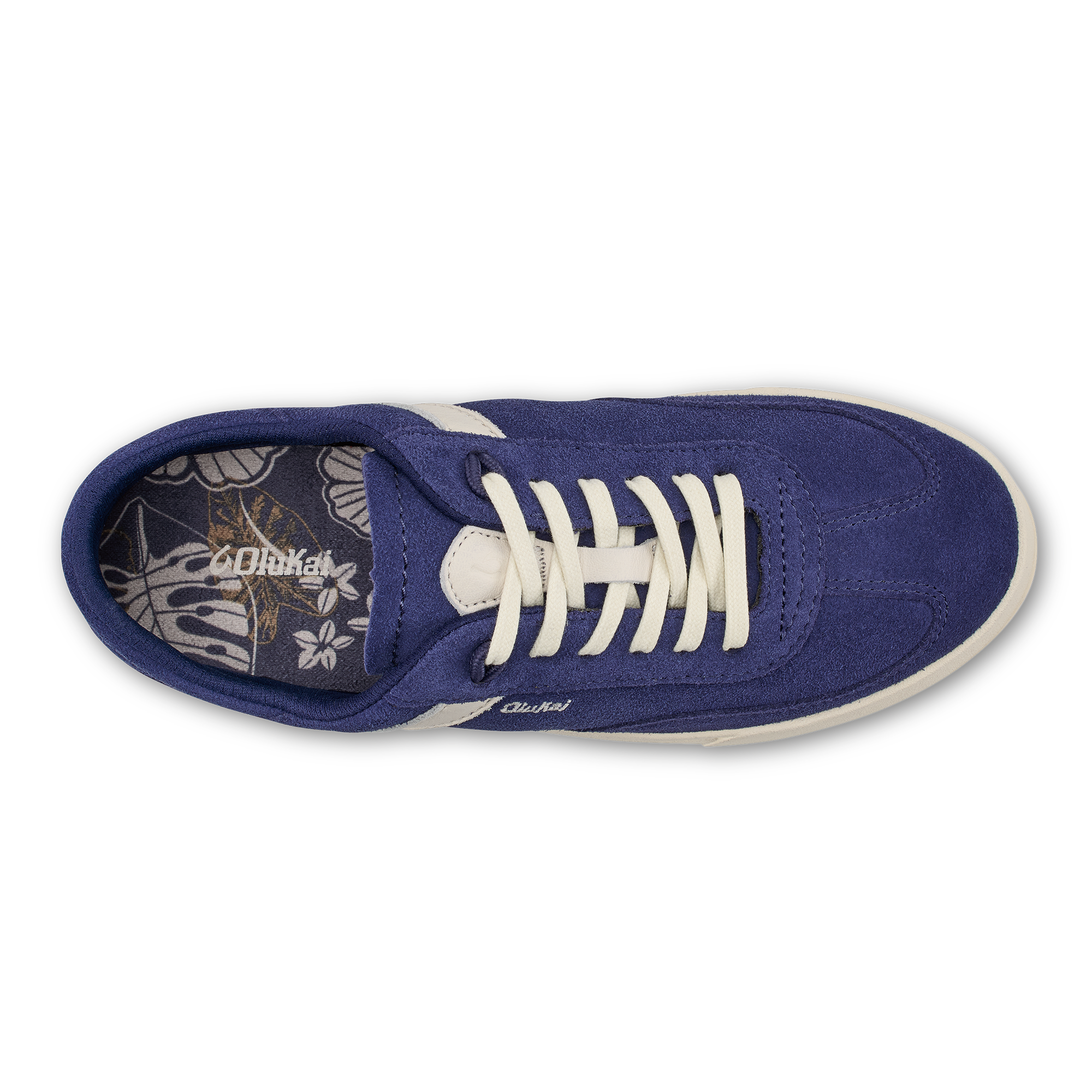 Ha 'upu Women's Leather Sneakers - Navy / Off White - Image 7