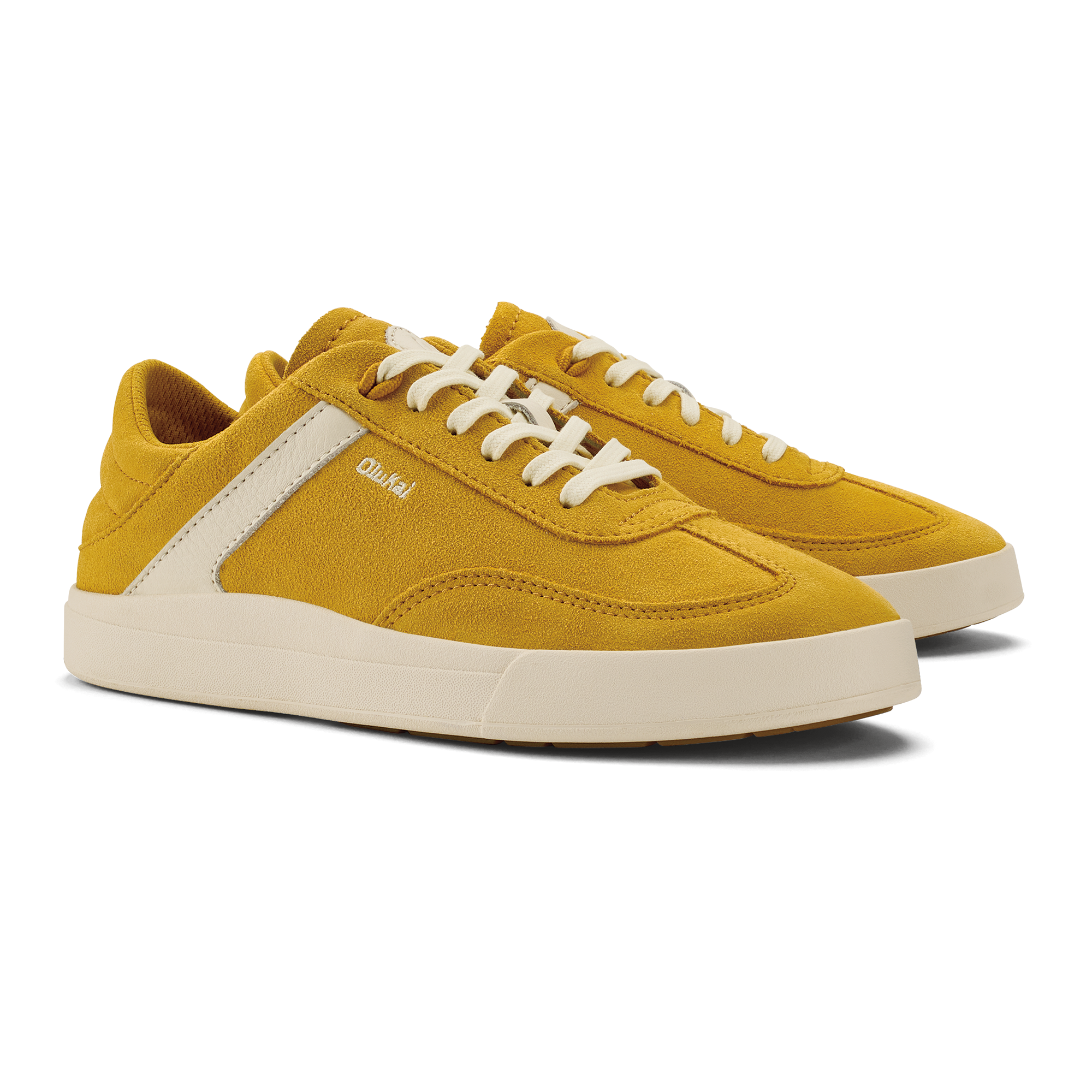 Ha 'upu Women's Leather Sneakers - Mustard / Off White - Image 5