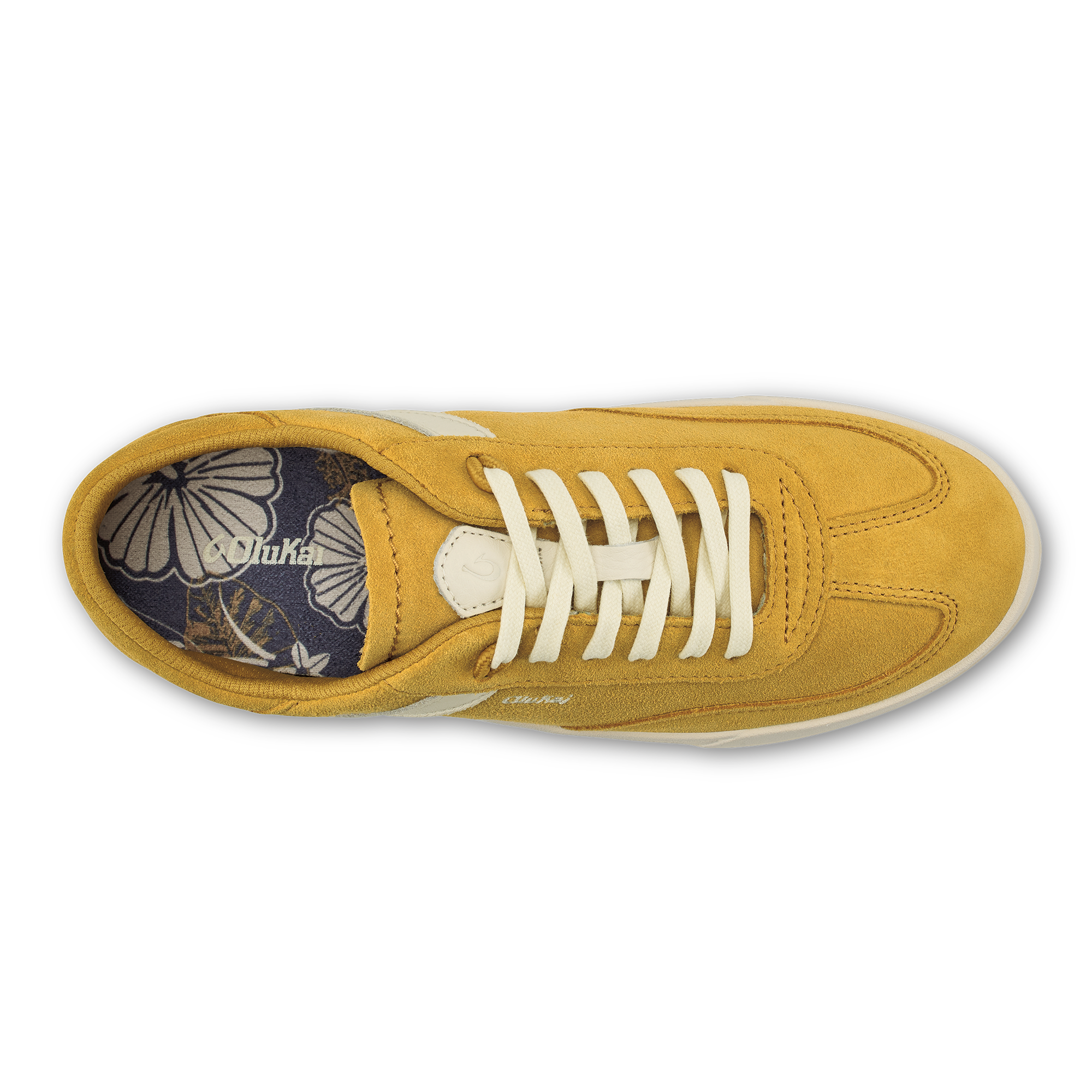 Ha 'upu Women's Leather Sneakers - Mustard / Off White - Image 7