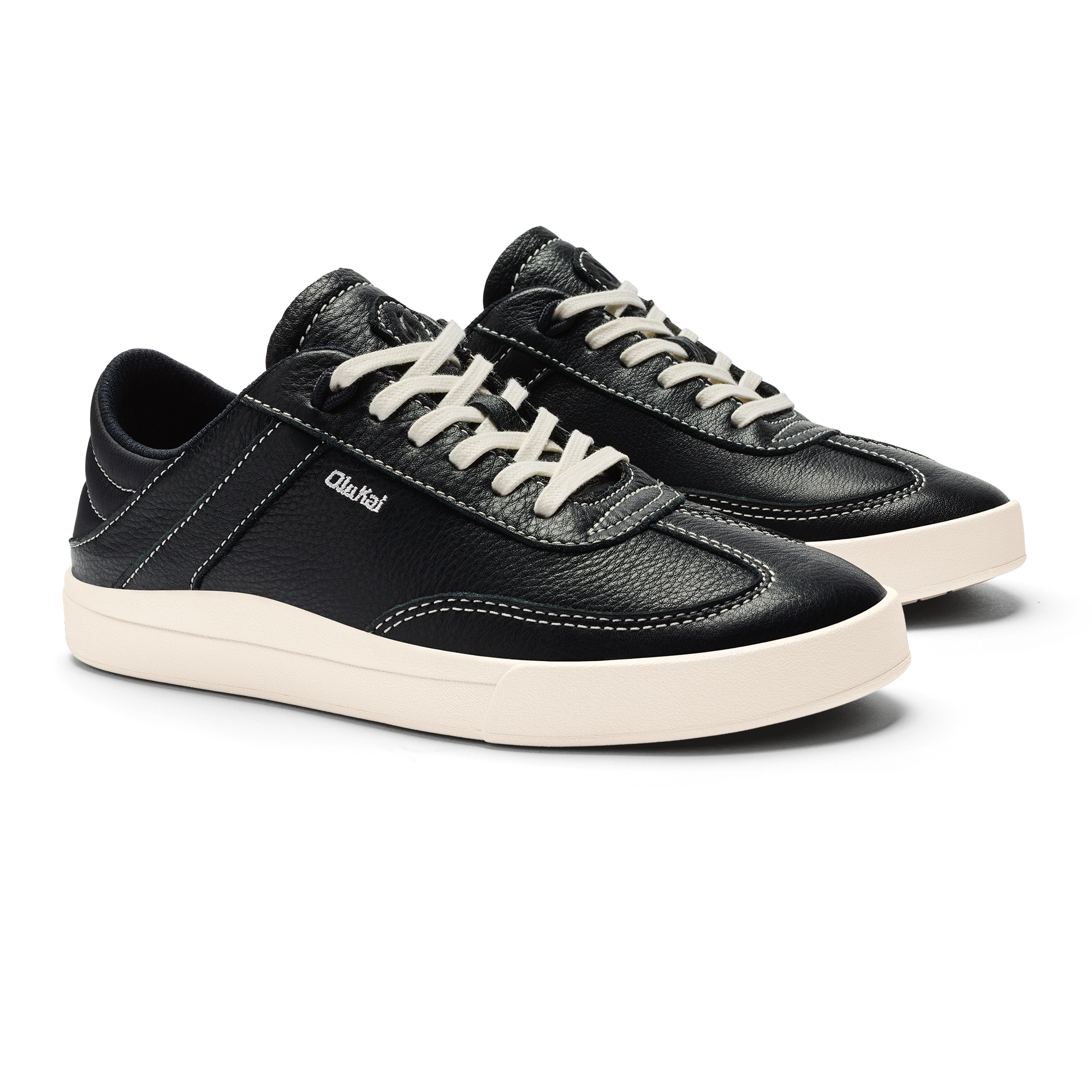 Ha 'upu Women's Leather Sneakers - Onyx - Image 6