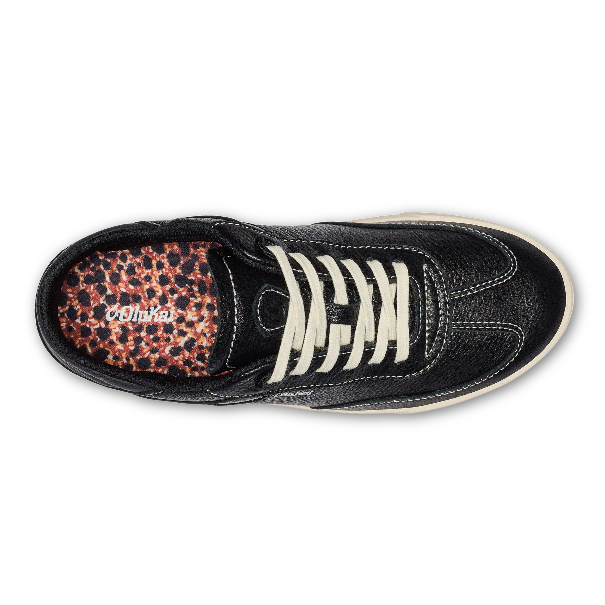 Ha 'upu Women's Leather Sneakers - Onyx - Image 8