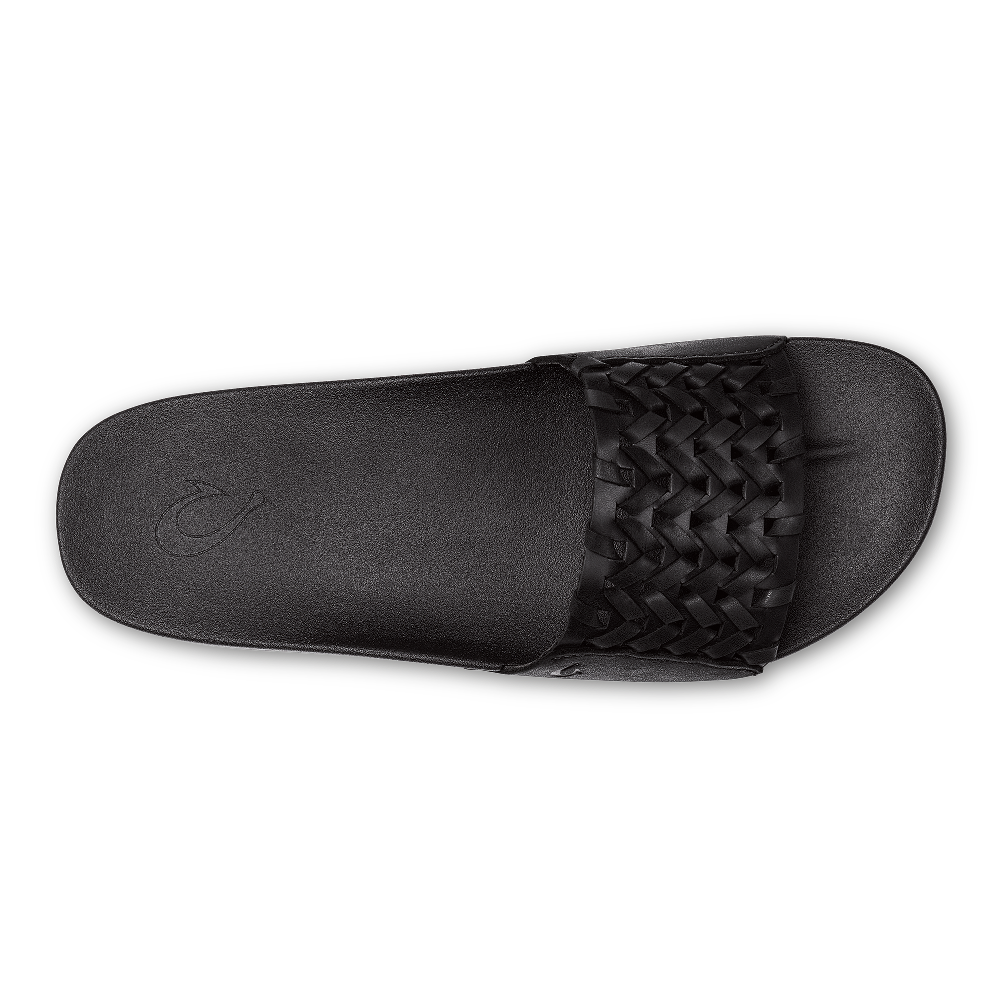 K mola Women's Leather Slide Sandals - Black - Image 7