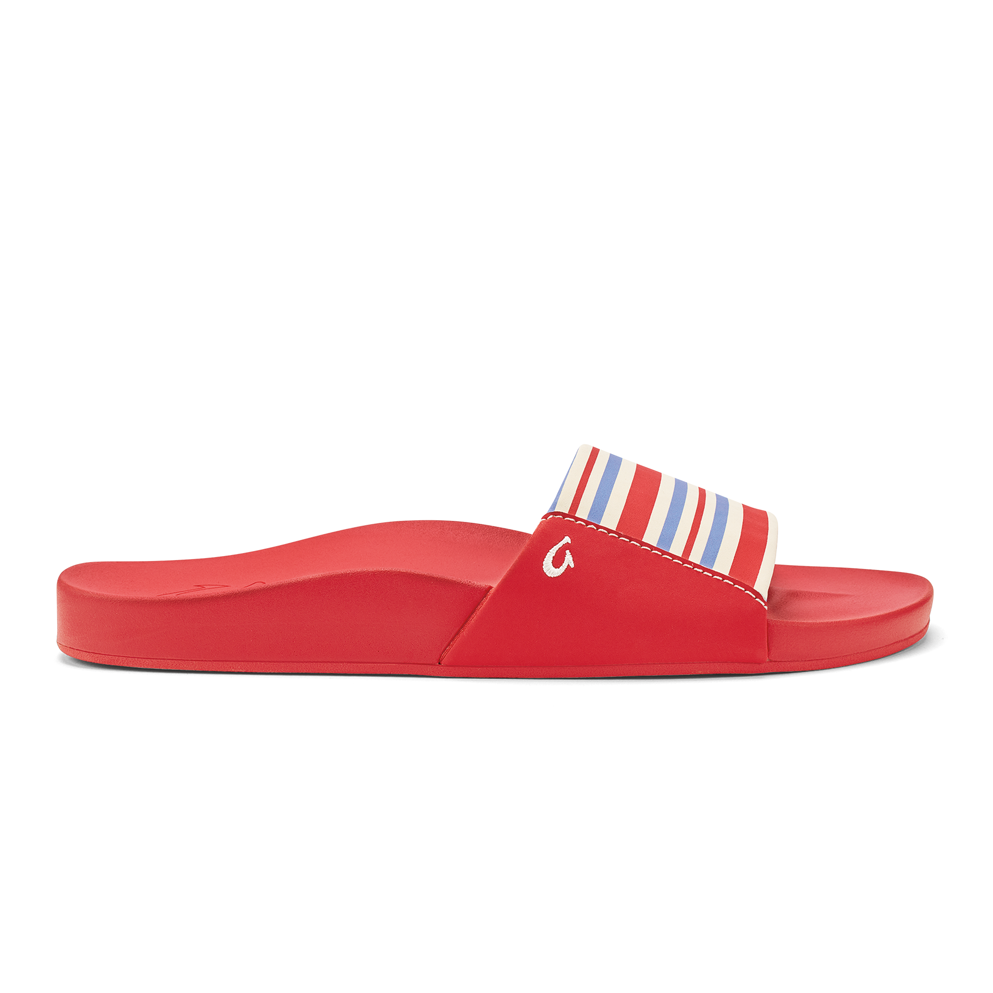 K puni Women's Slide Sandals - Lehua Flower / Stripe - Color