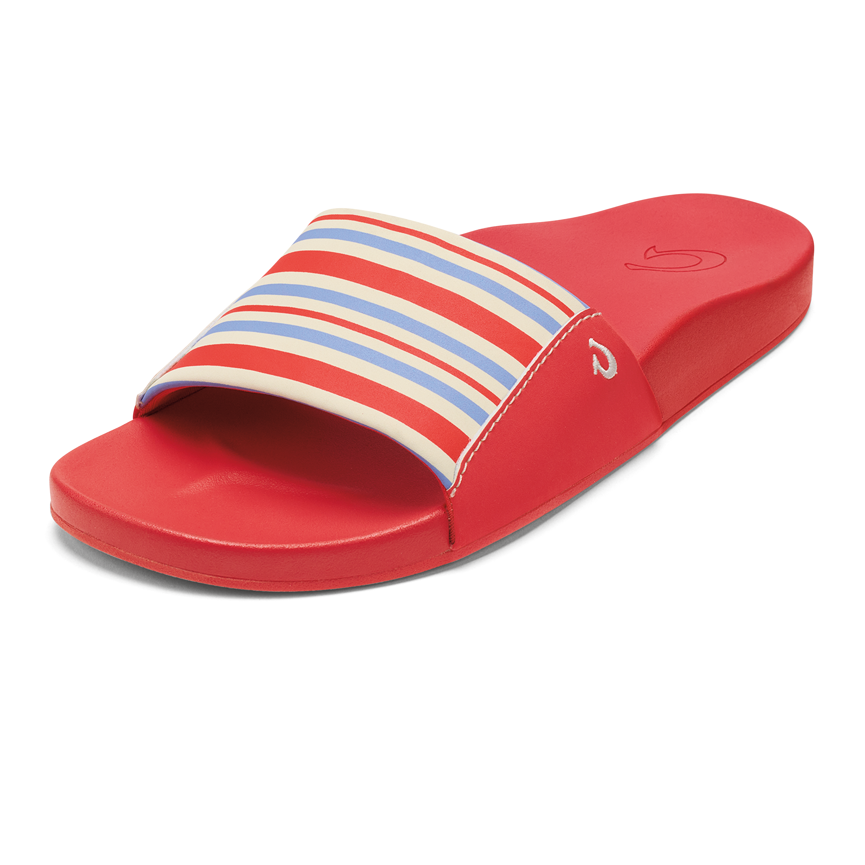 K puni Women's Slide Sandals - Lehua Flower / Stripe - Color - Image 5