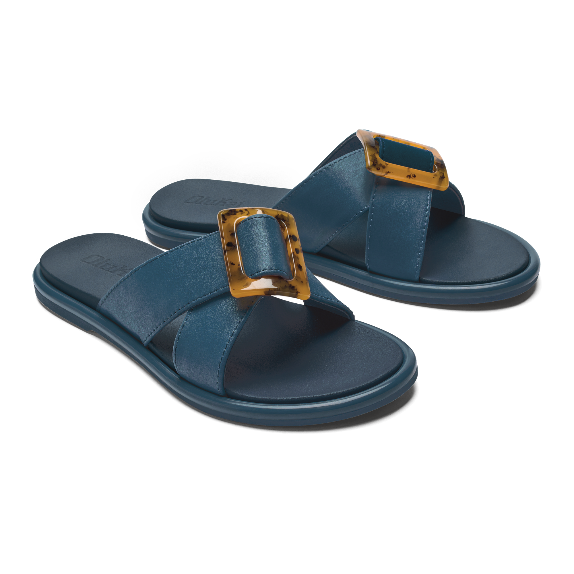 La'i Slide Women's Slide Beach Sandals - Lagoon - Image 4