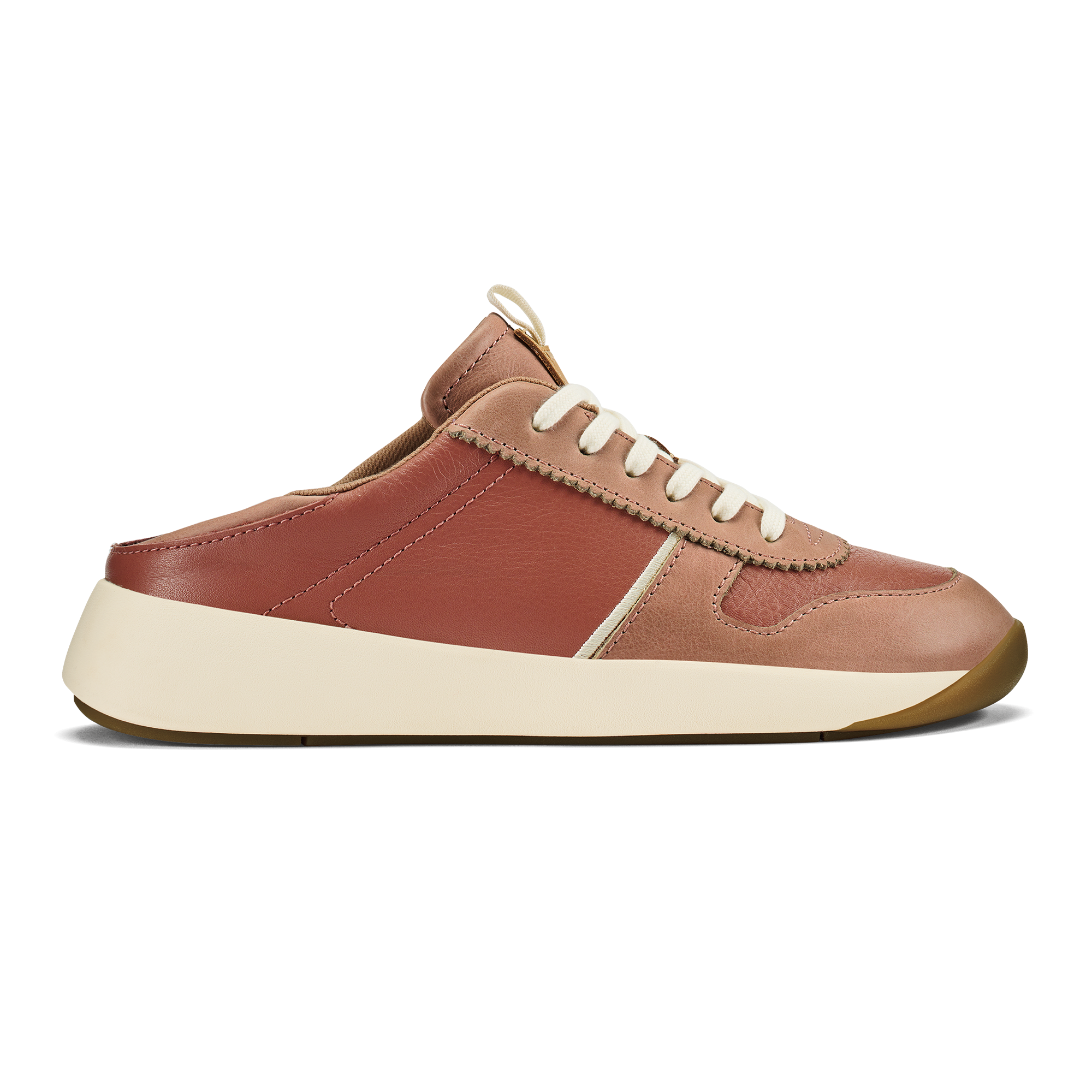Kaulele Women's Leather Sneakers - Cedarwood / Cork - Image 4
