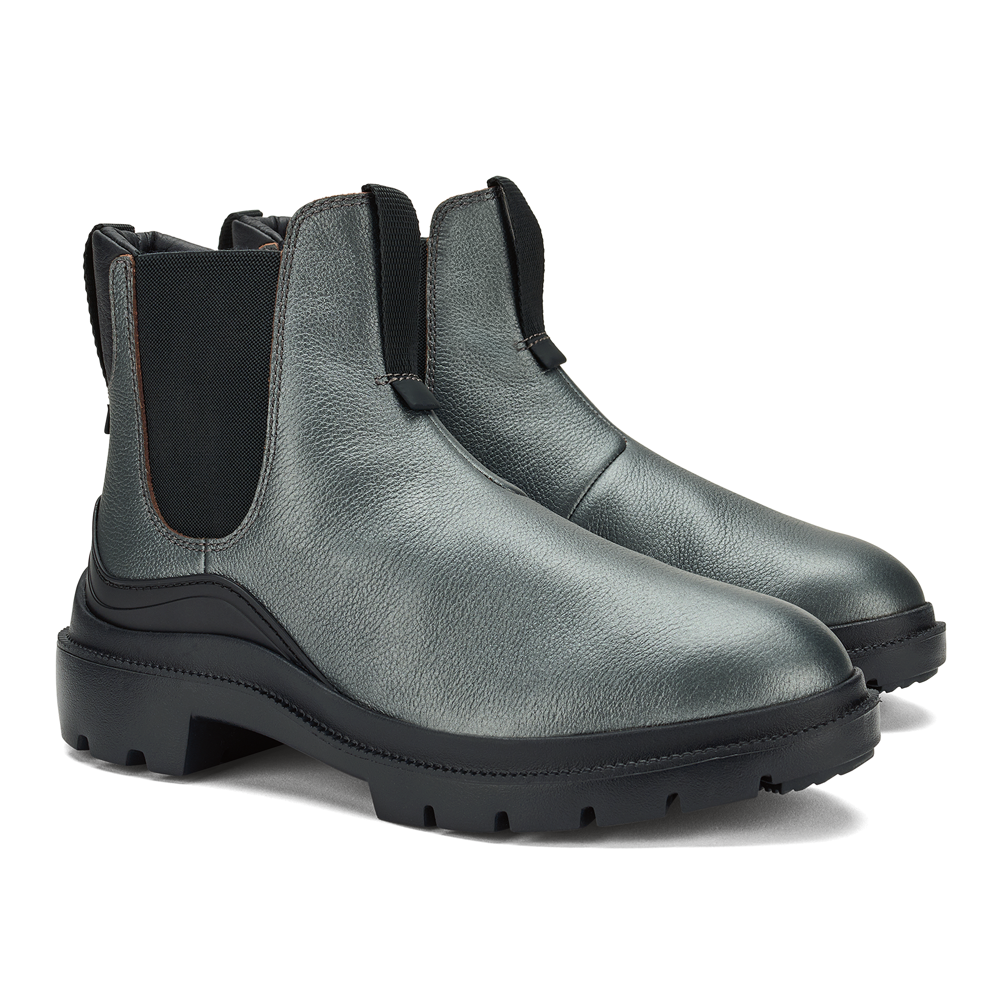 Hehi Women's Waterproof Leather Booties - Lava Rock - Image 4