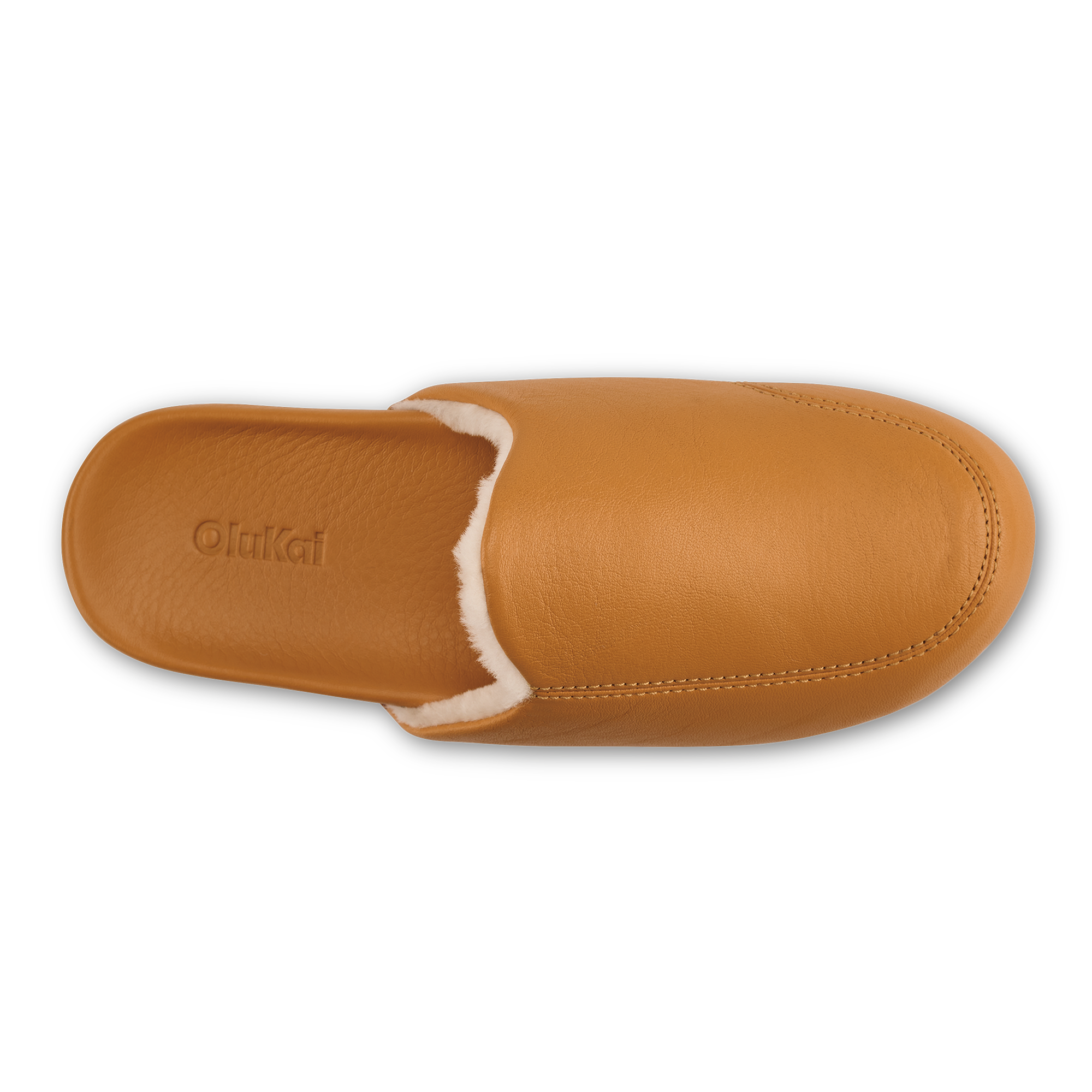 K nea Women's Leather Slipper Mules - Saddle - Image 6