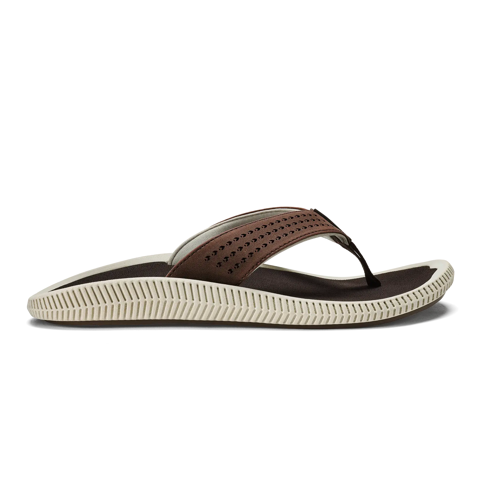 Ulele Men's Water-Ready Beach Sandals - Dark Wood