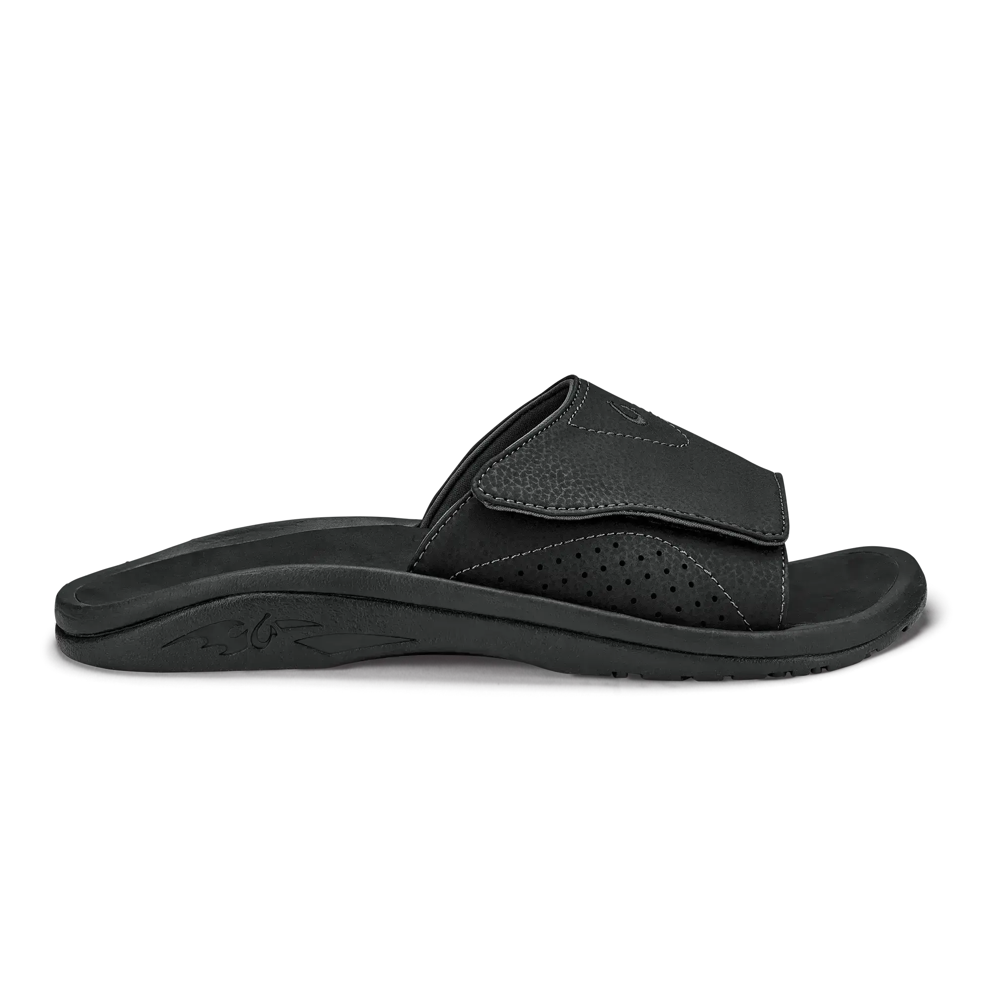 Nalu Slide Men's Beach Slide Sandals - Black