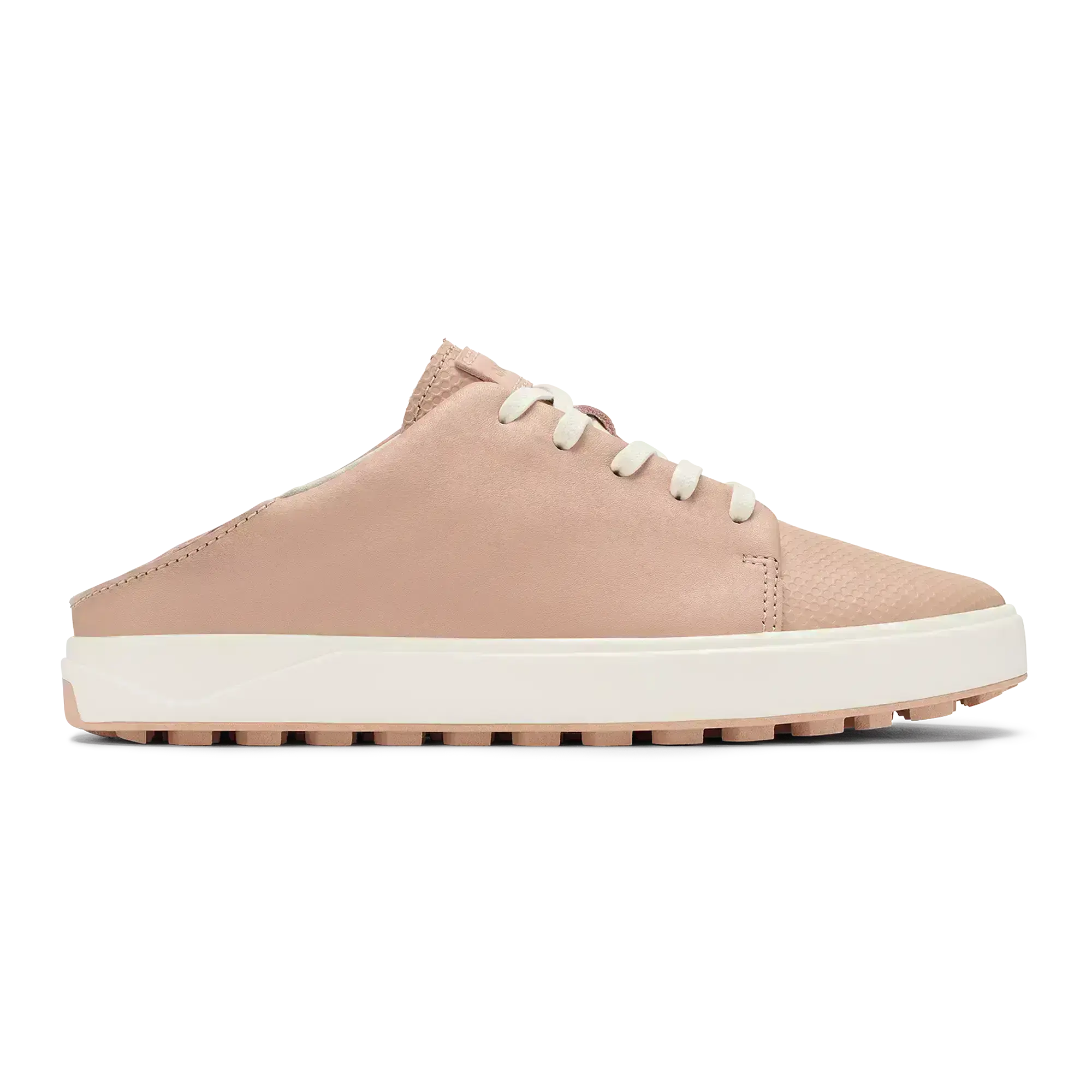 Wailea Women's Waterproof Leather Golf Shoes - Soft Pink / Bright White - Image 2