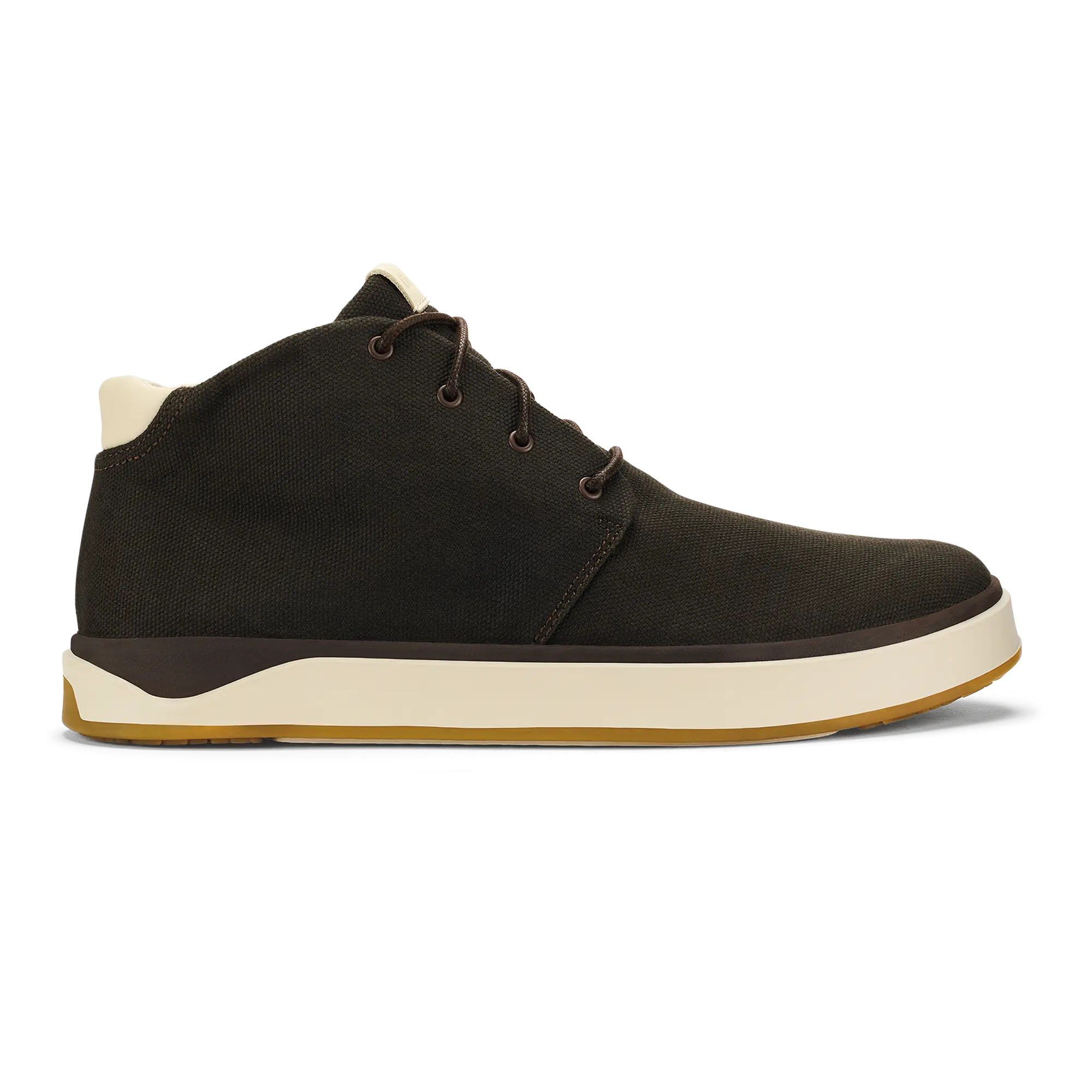 Papaku Men's Waxed Canvas Boots - Dark Wood