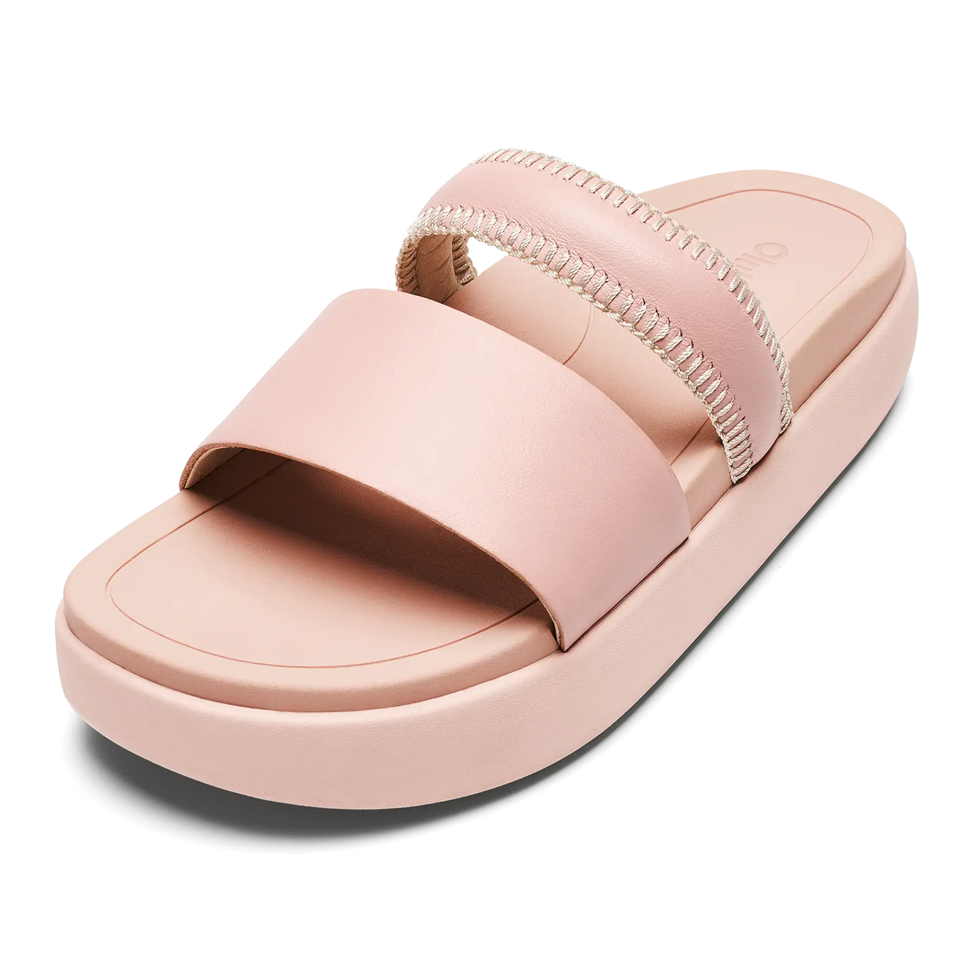 Pae Women's Leather Platform Sandals - Soft Pink - Image 3