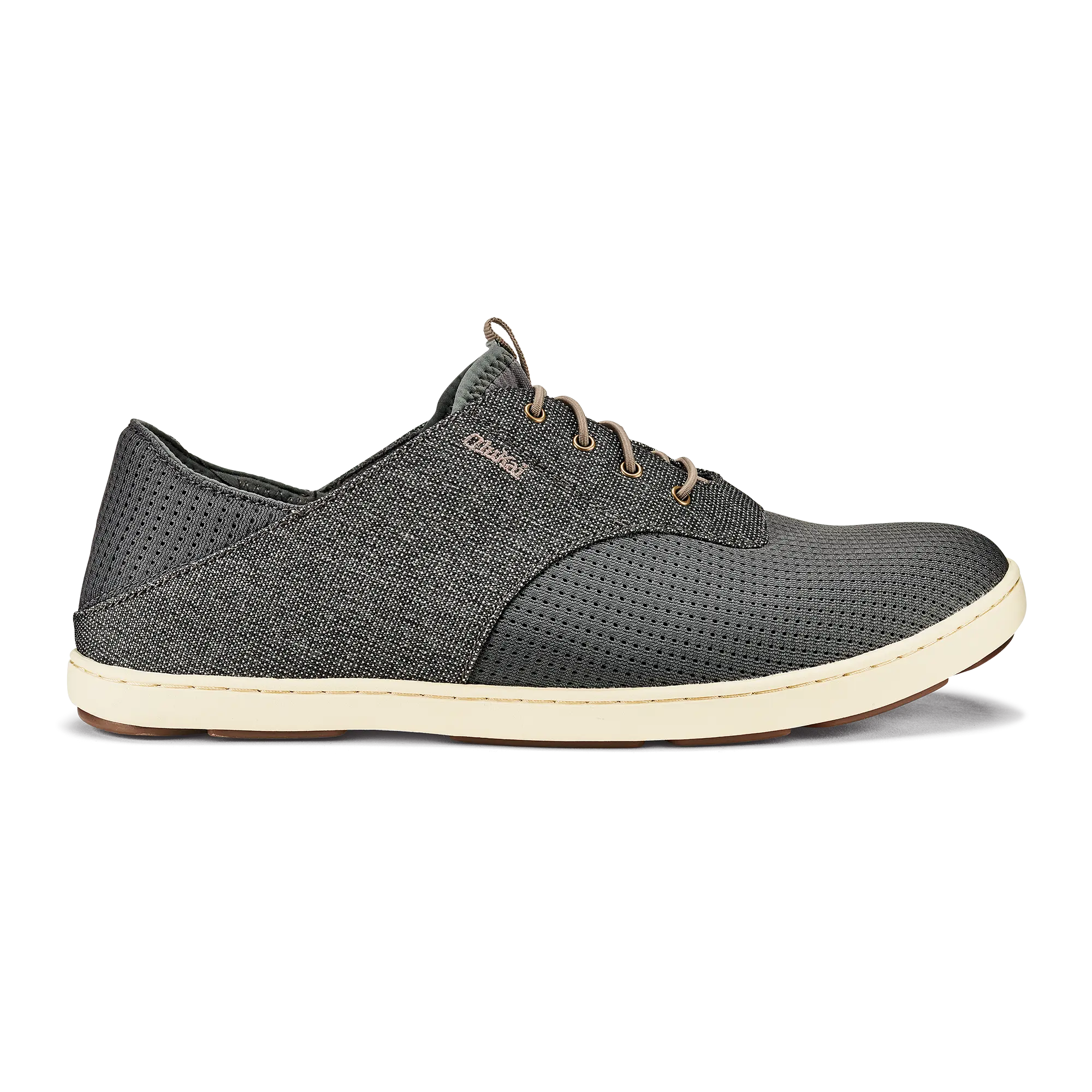Nohea Moku Men's Boat Shoes - Charcoal / Clay