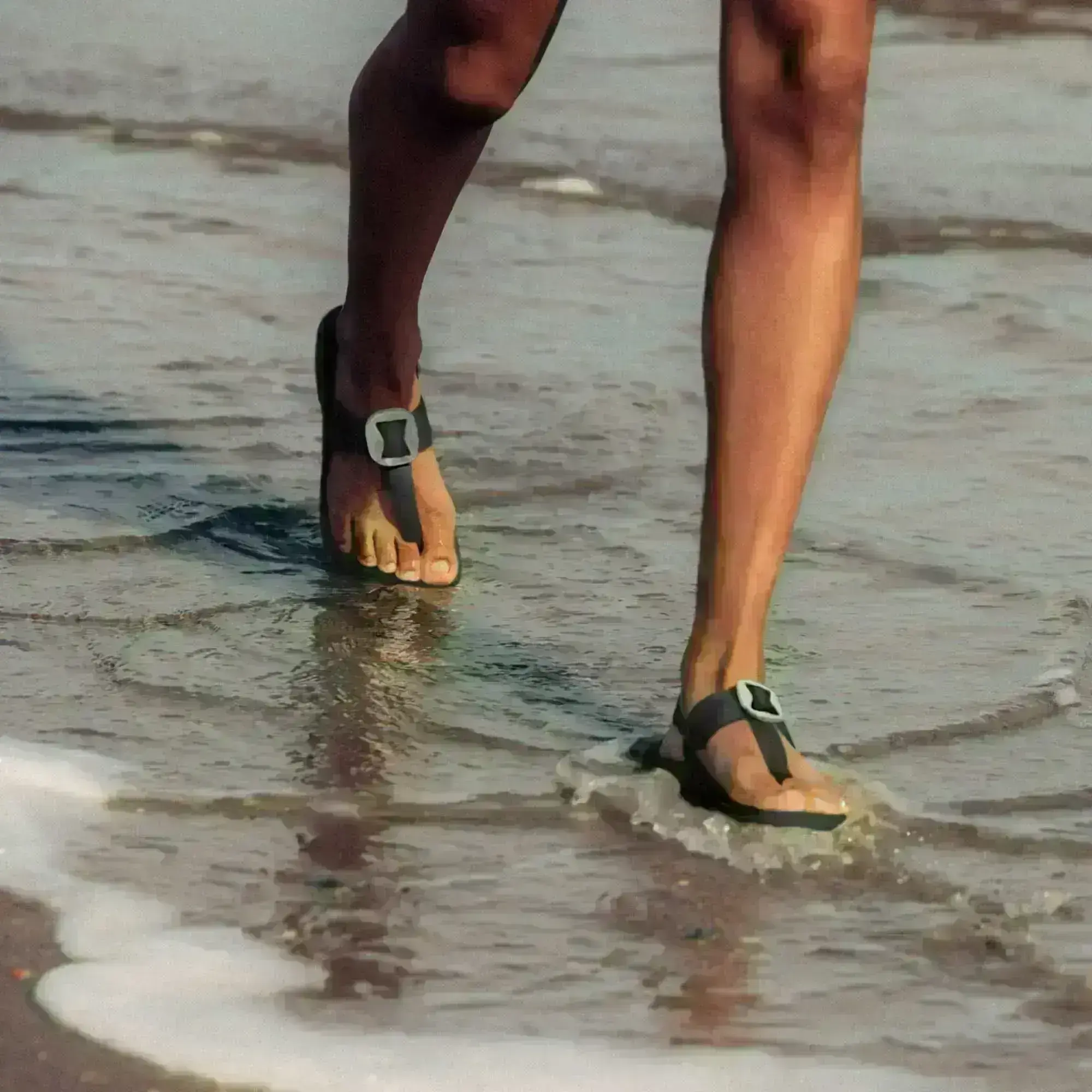 La'i T-Bar Women's Strappy Sandals - Lava Rock - Image 4