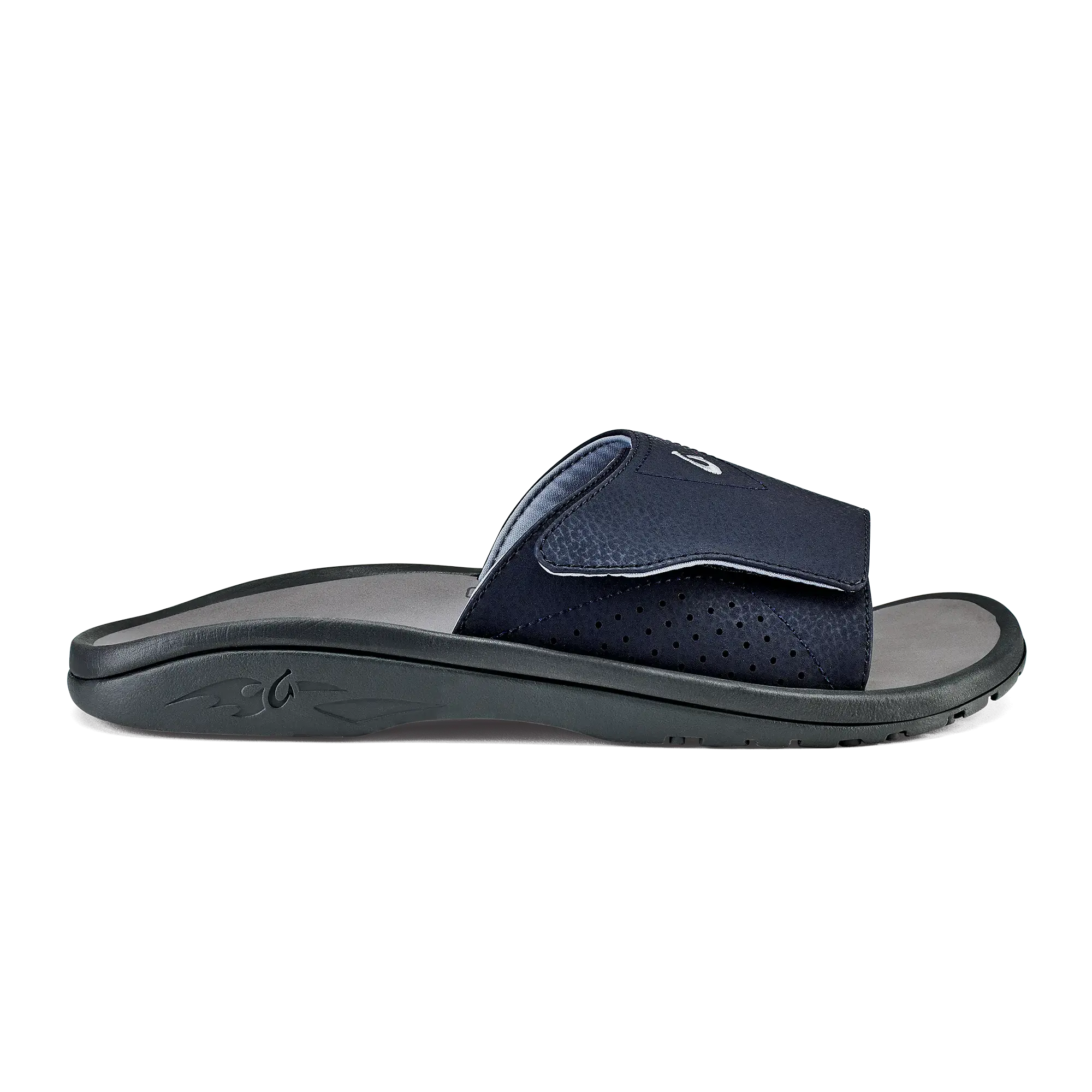 OluKai Nalu Slide - Trench Blue / Charcoal