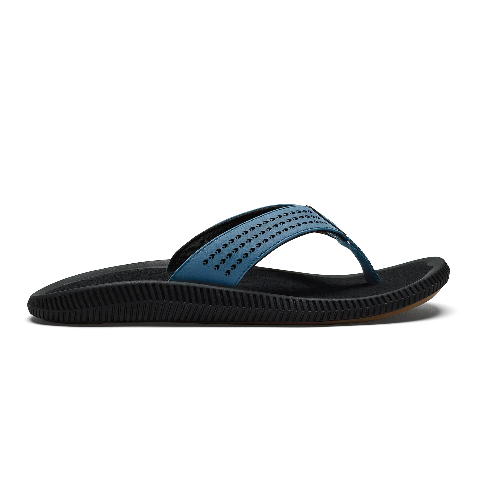 Ulele Men's Beach Sandals - Blue Fog / Lava Rock