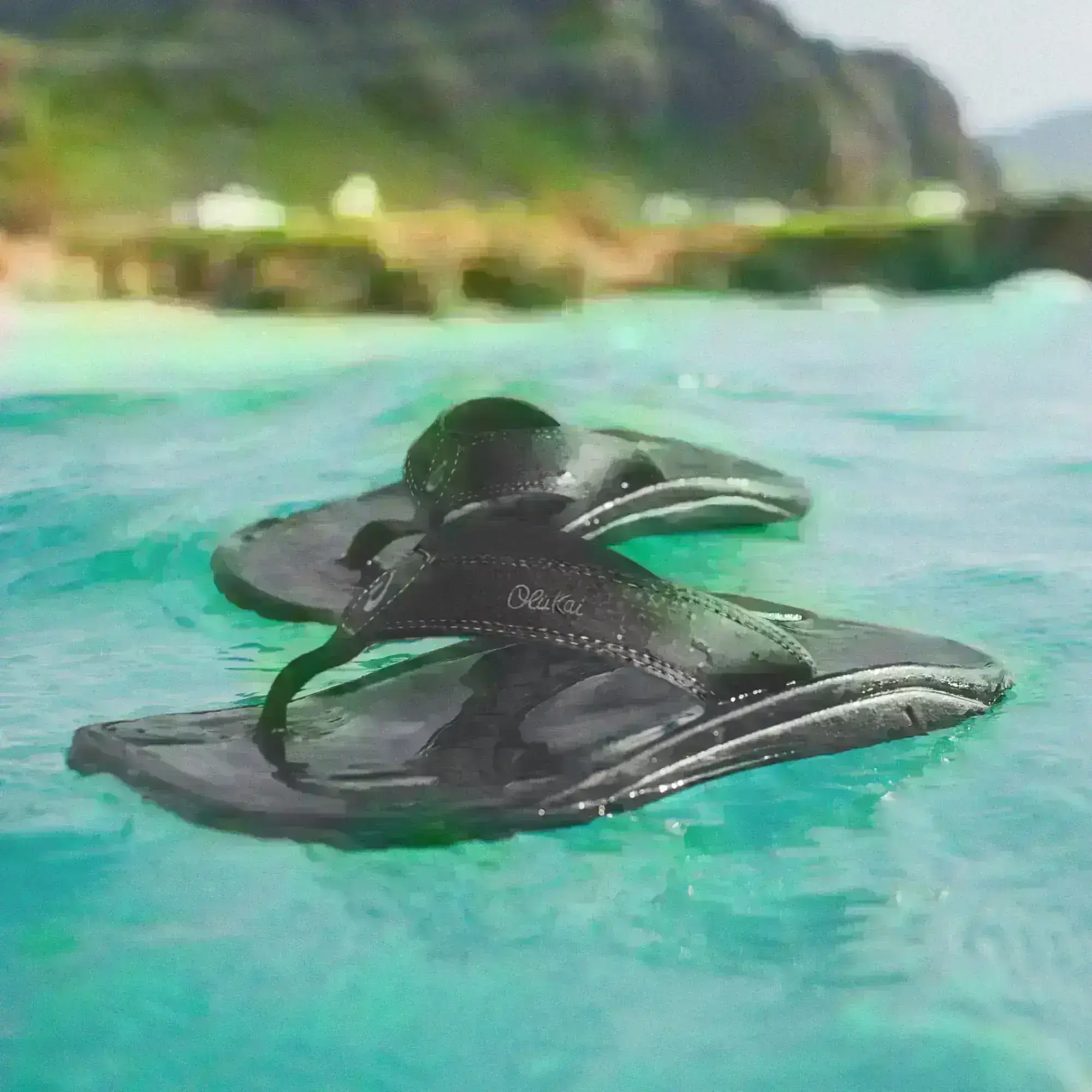 'Ohana Men's Best Selling Beach Sandals - Black - Image 2