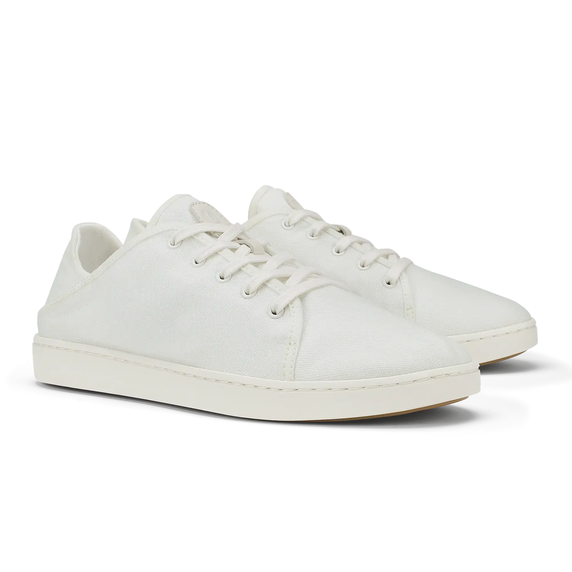 OluKai Pehuea L Canvas Women's Sneakers - Bright White - Image 4